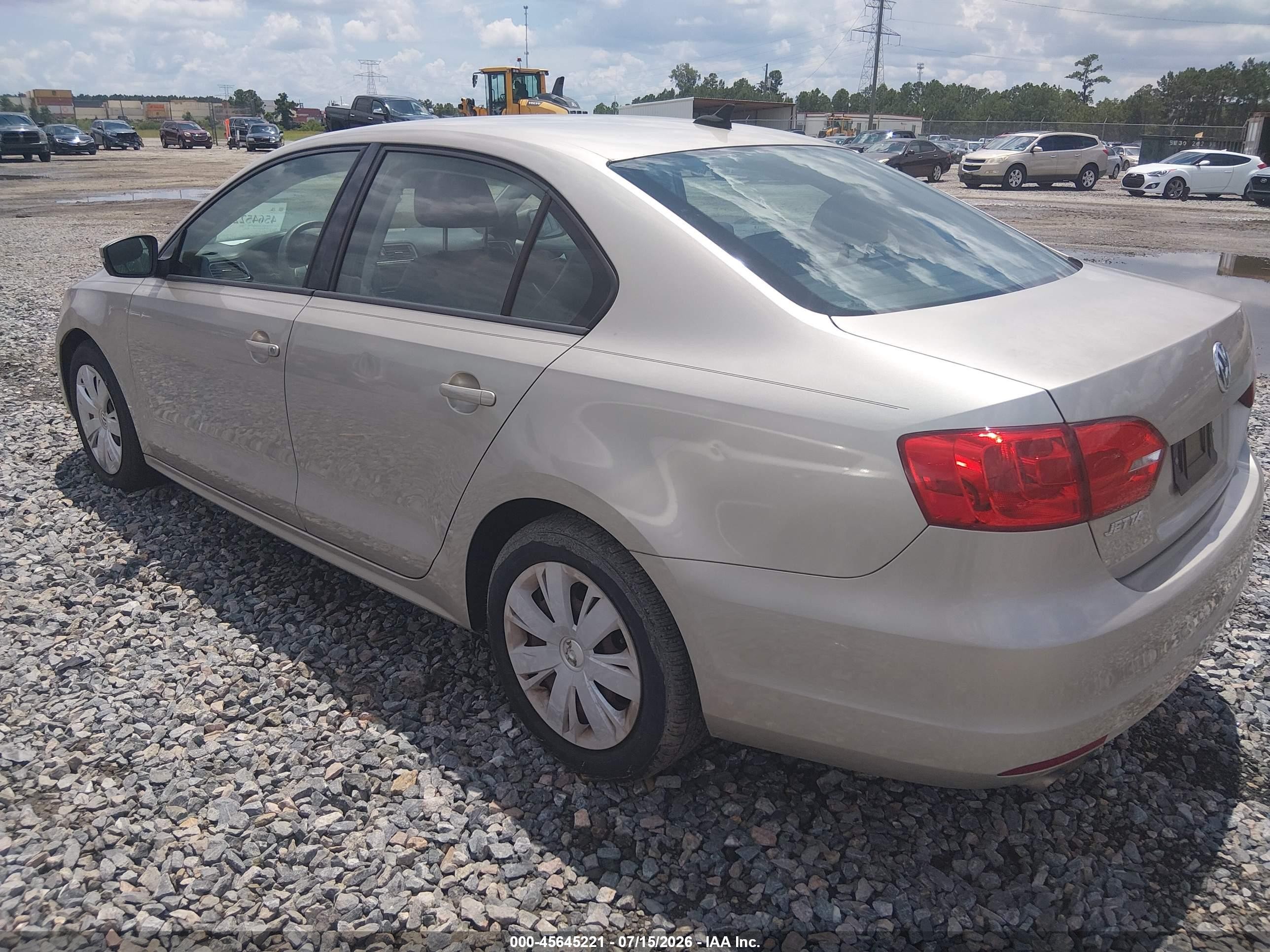 2014 Volkswagen Jetta Se Gold vin: 3VWD17AJ9EM281117
