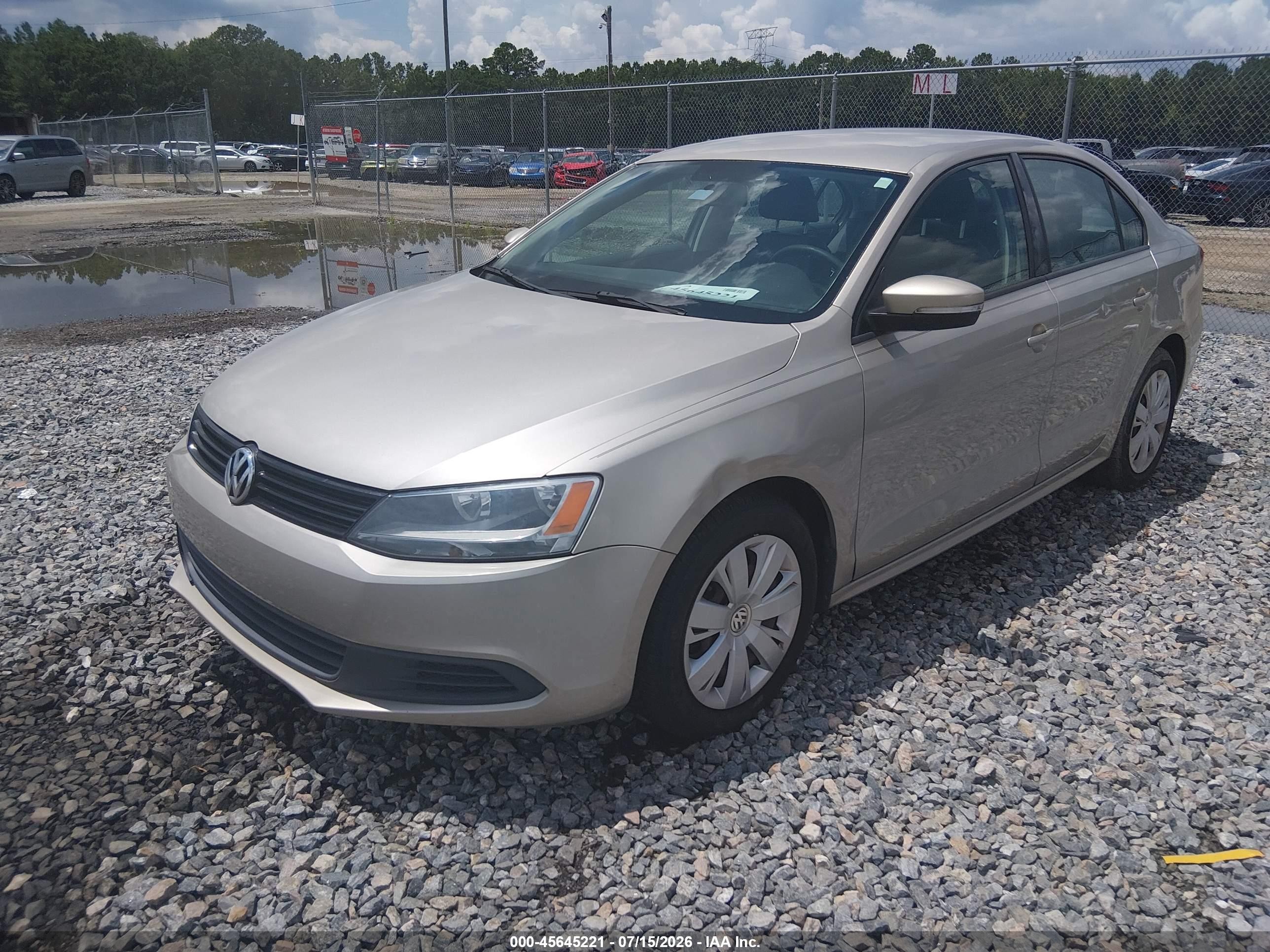 2014 Volkswagen Jetta Se Gold vin: 3VWD17AJ9EM281117