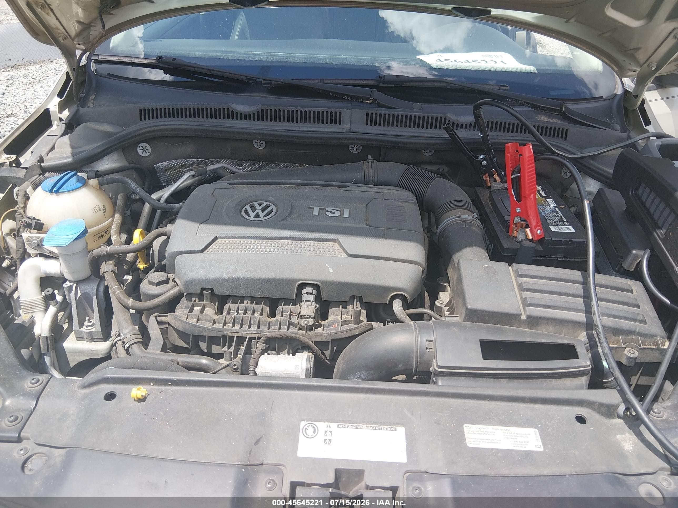 2014 Volkswagen Jetta Se Gold vin: 3VWD17AJ9EM281117