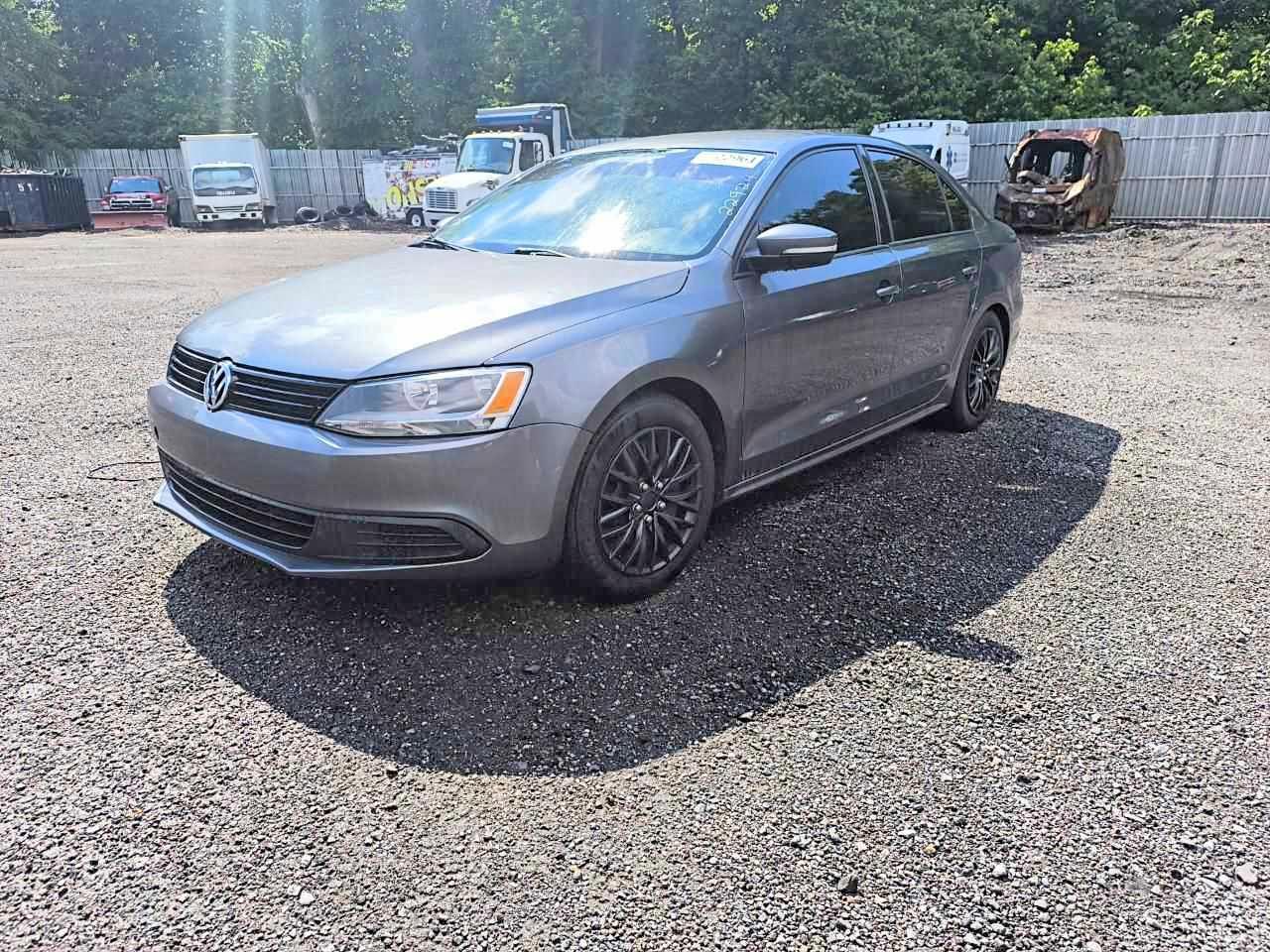 2014 Volkswagen Jetta Se Gray vin: 3VWD17AJ9EM283546