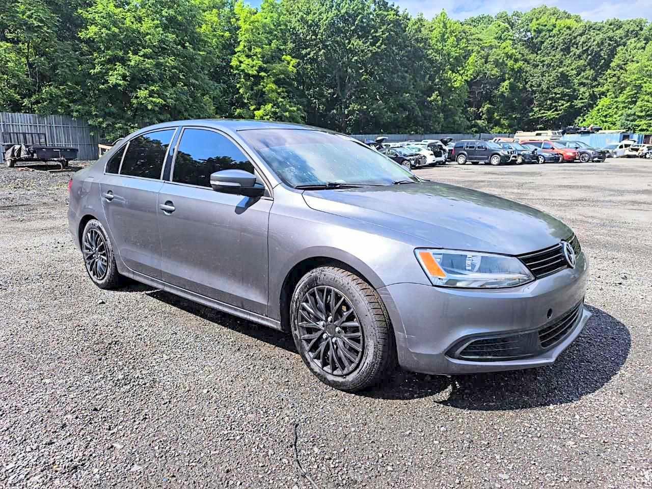 2014 Volkswagen Jetta Se Gray vin: 3VWD17AJ9EM283546
