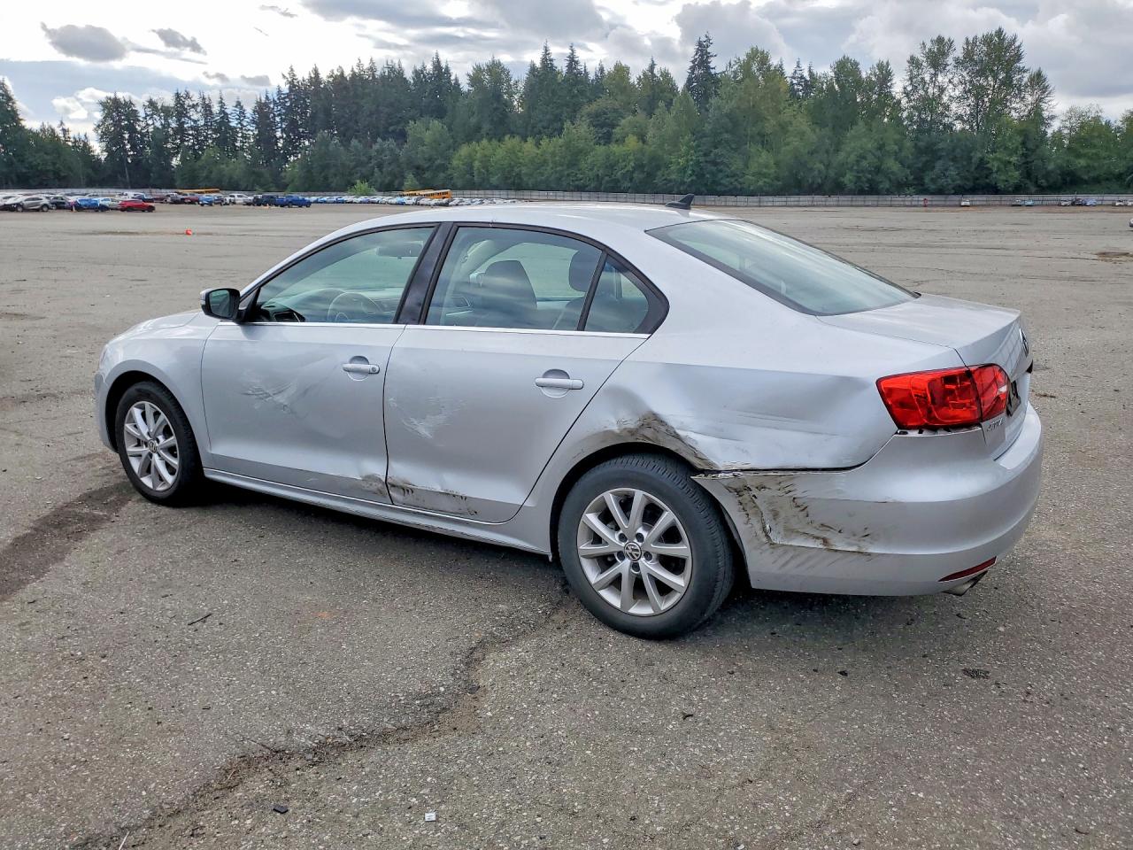2014 Volkswagen Jetta Se Silver vin: 3VWD17AJ9EM311197