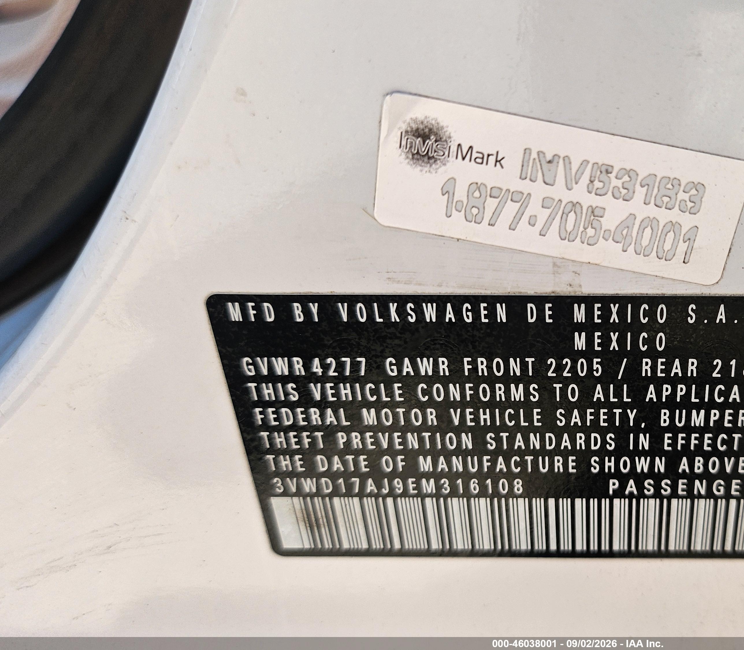 2014 Volkswagen Jetta 1.8t Se Белый vin: 3VWD17AJ9EM316108