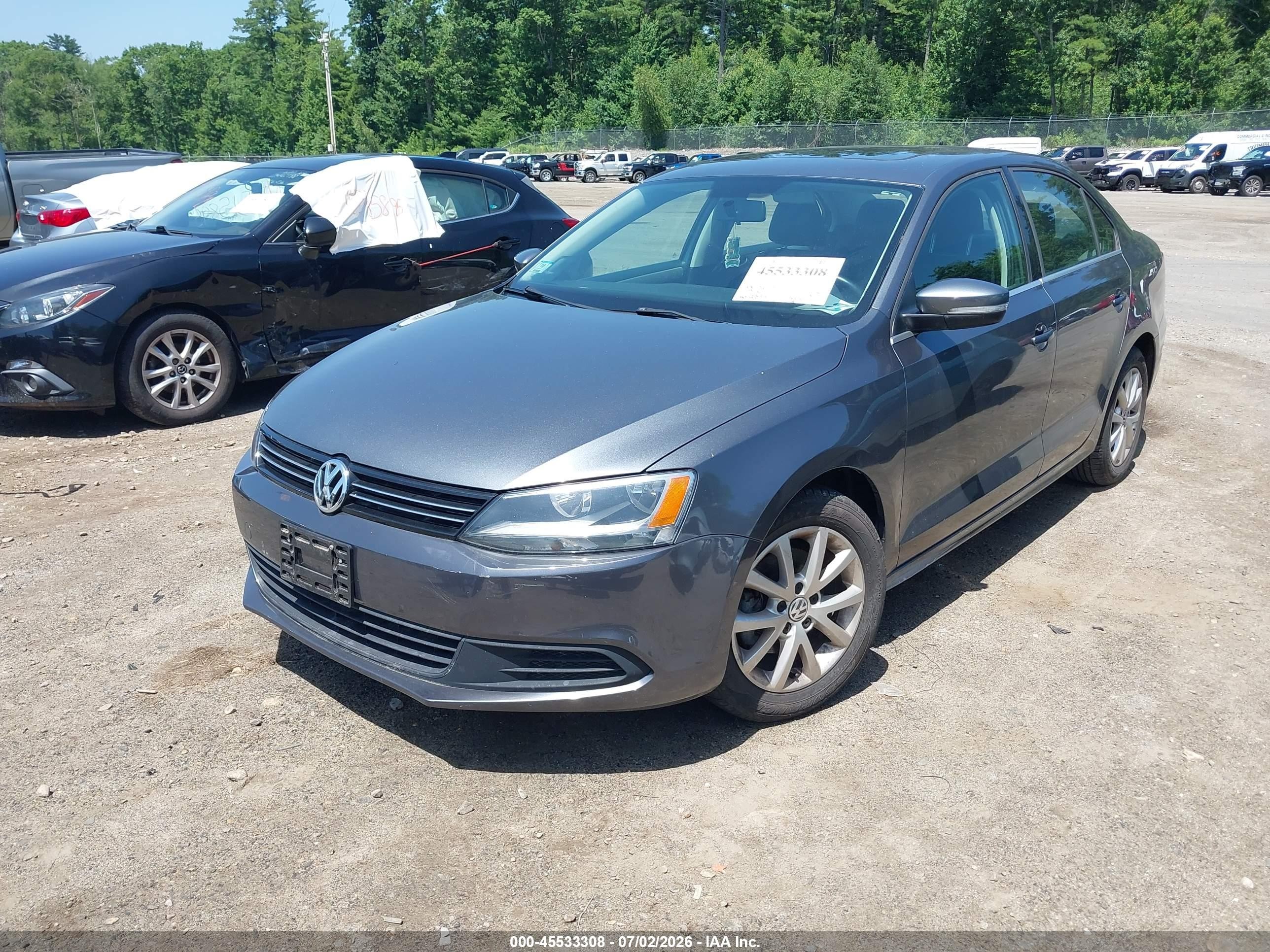 2014 Volkswagen Jetta 1.8t Se Серый vin: 3VWD17AJ9EM326881