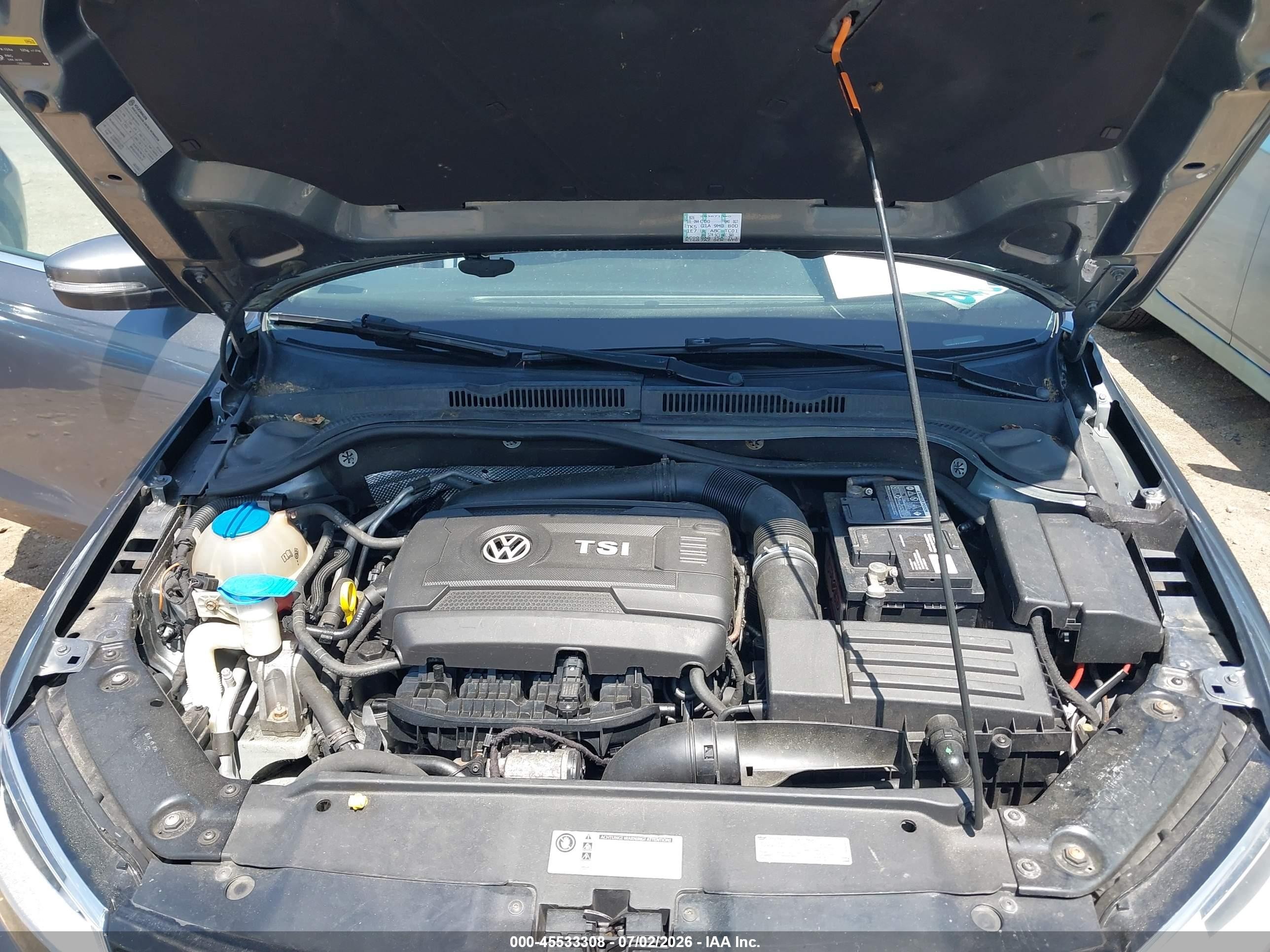 2014 Volkswagen Jetta 1.8t Se Серый vin: 3VWD17AJ9EM326881