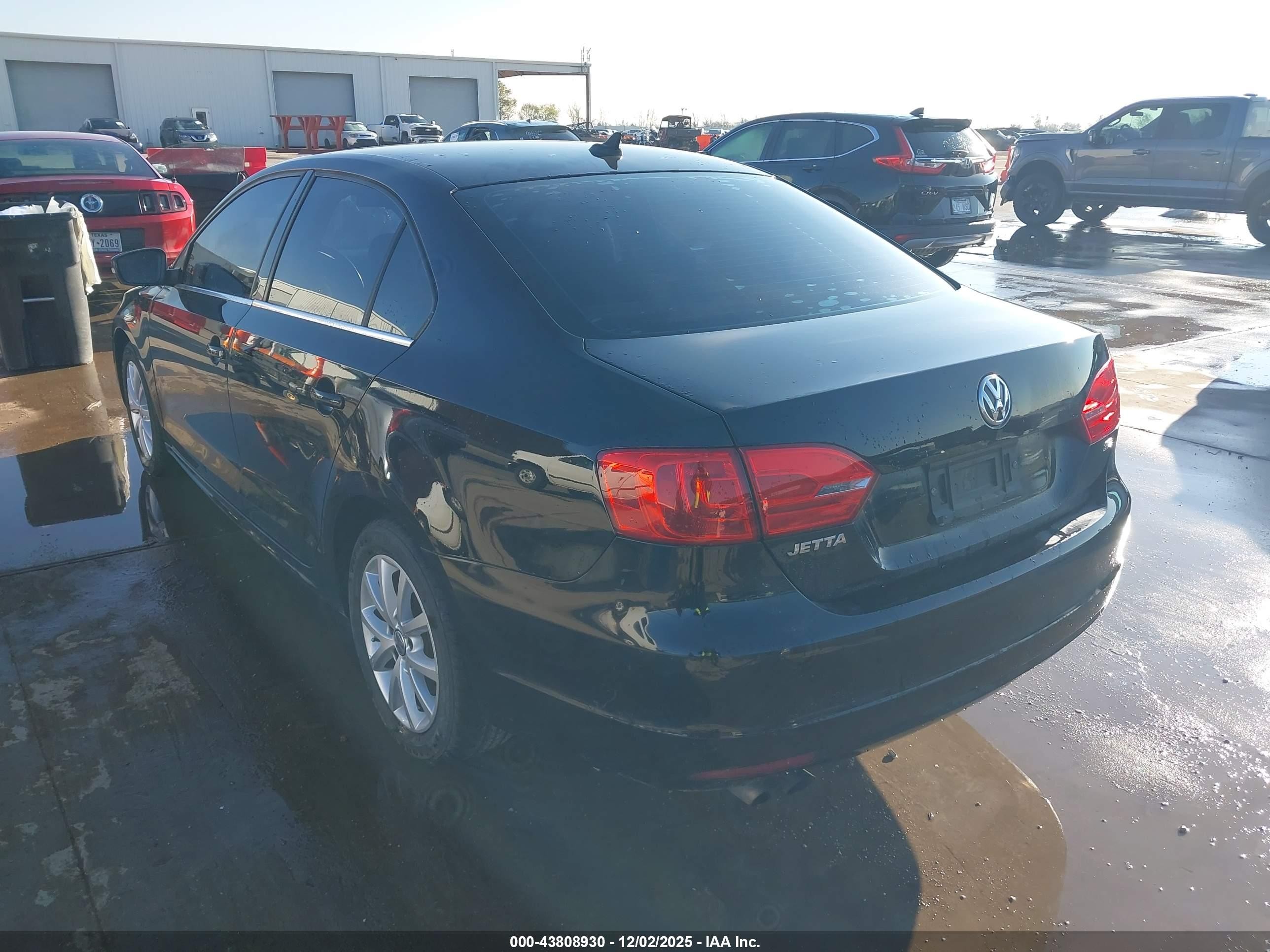 2014 Volkswagen Jetta 1.8t Se Black vin: 3VWD17AJ9EM336682