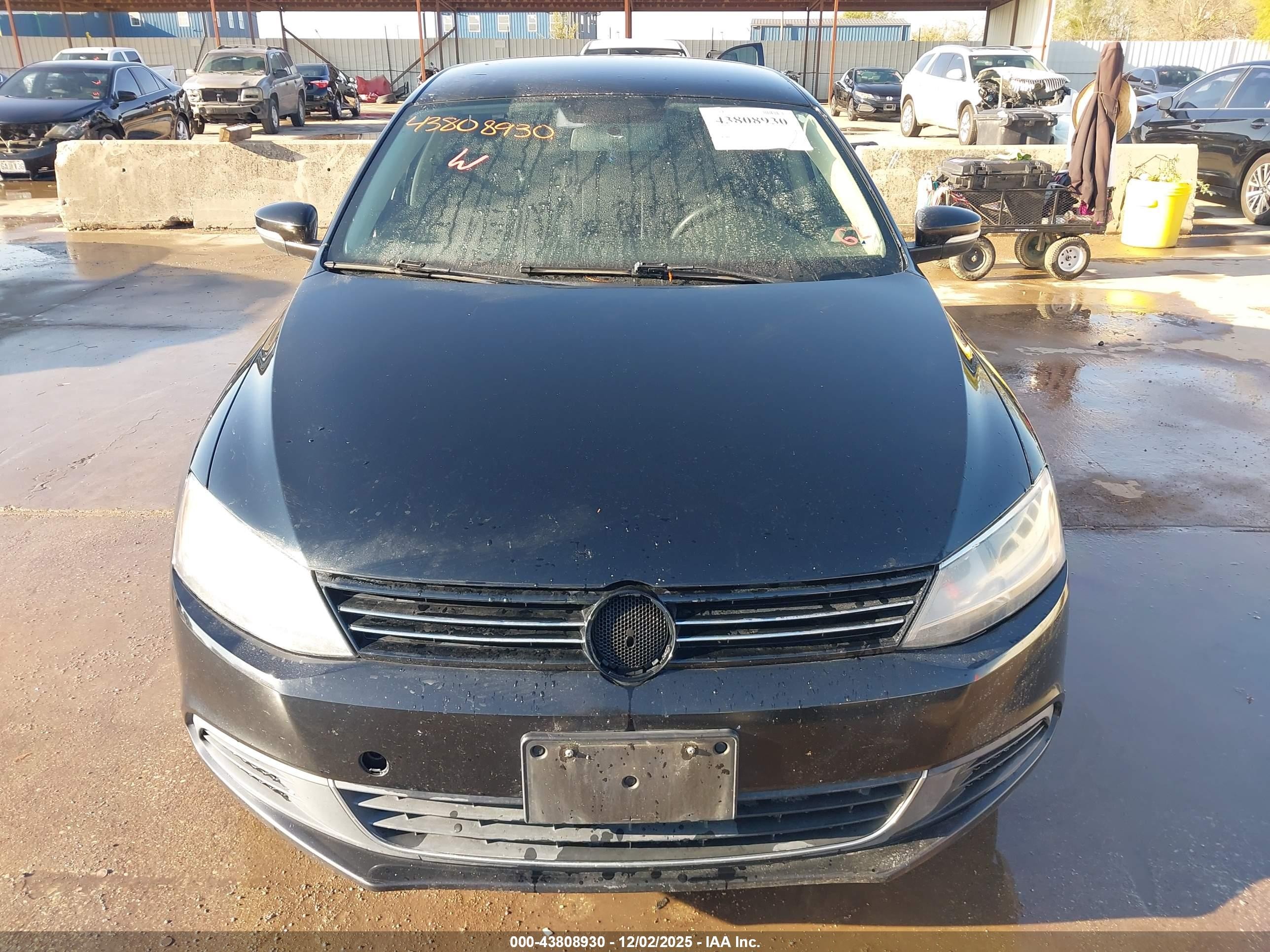 2014 Volkswagen Jetta 1.8t Se Black vin: 3VWD17AJ9EM336682