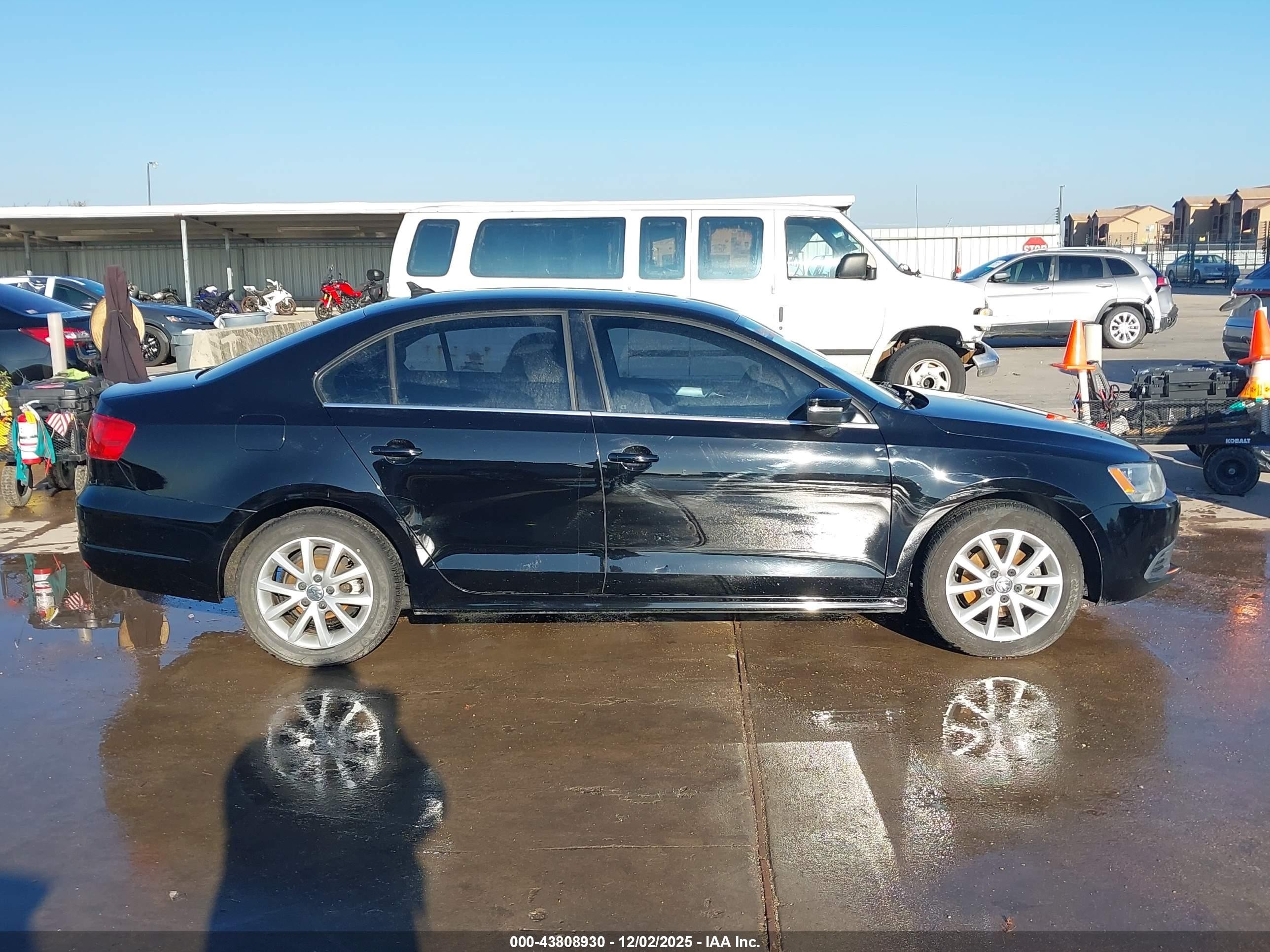 2014 Volkswagen Jetta 1.8t Se Black vin: 3VWD17AJ9EM336682