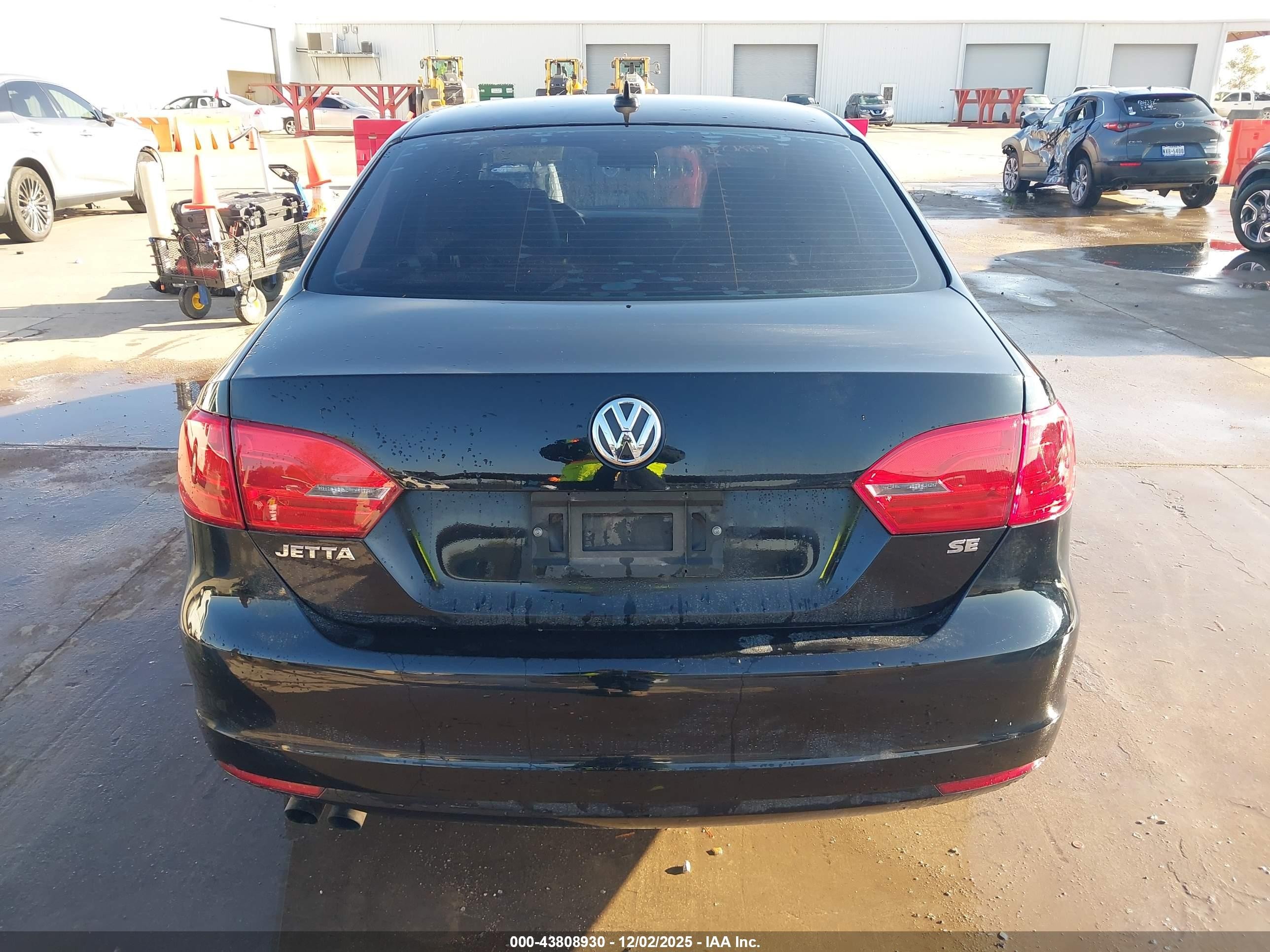 2014 Volkswagen Jetta 1.8t Se Black vin: 3VWD17AJ9EM336682