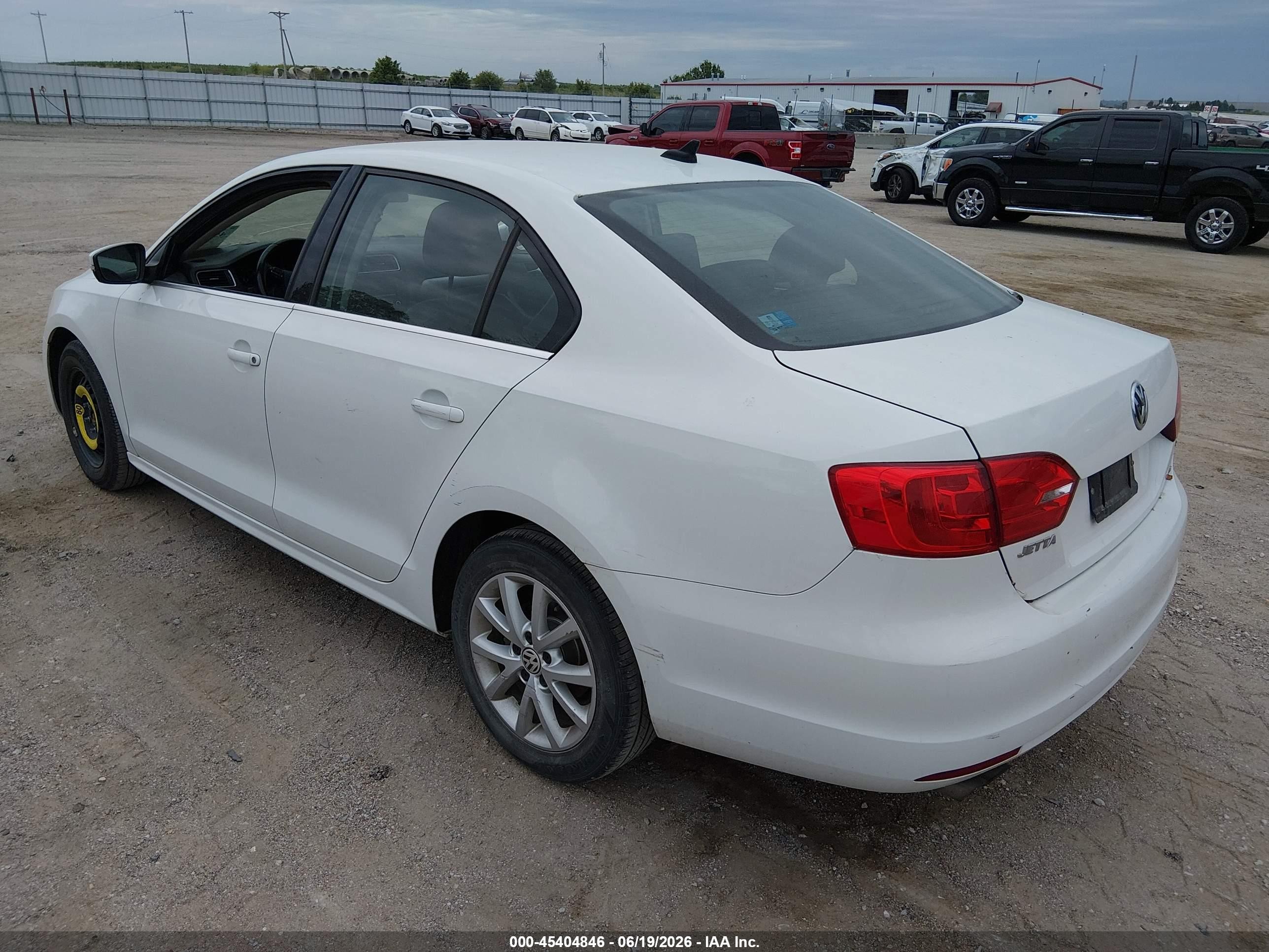 2014 Volkswagen Jetta 1.8t Se White vin: 3VWD17AJ9EM407833