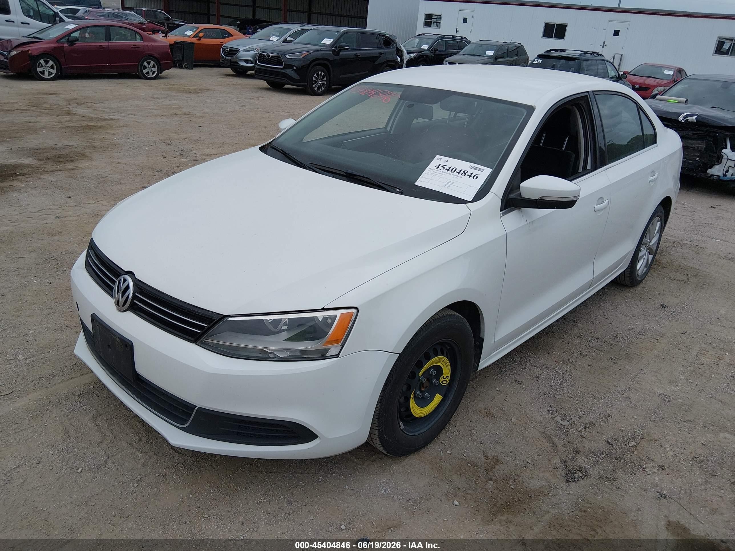 2014 Volkswagen Jetta 1.8t Se White vin: 3VWD17AJ9EM407833