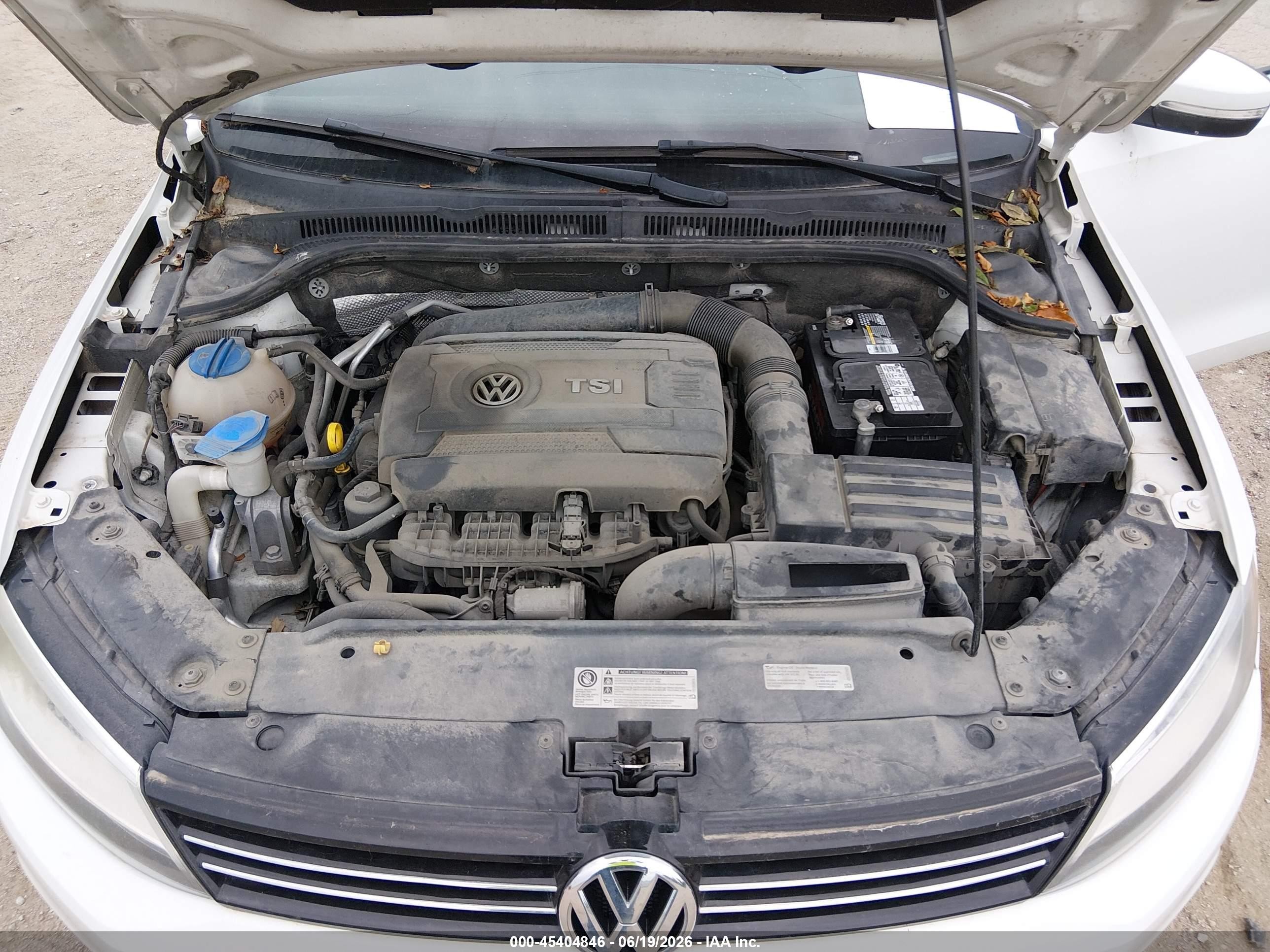 2014 Volkswagen Jetta 1.8t Se White vin: 3VWD17AJ9EM407833