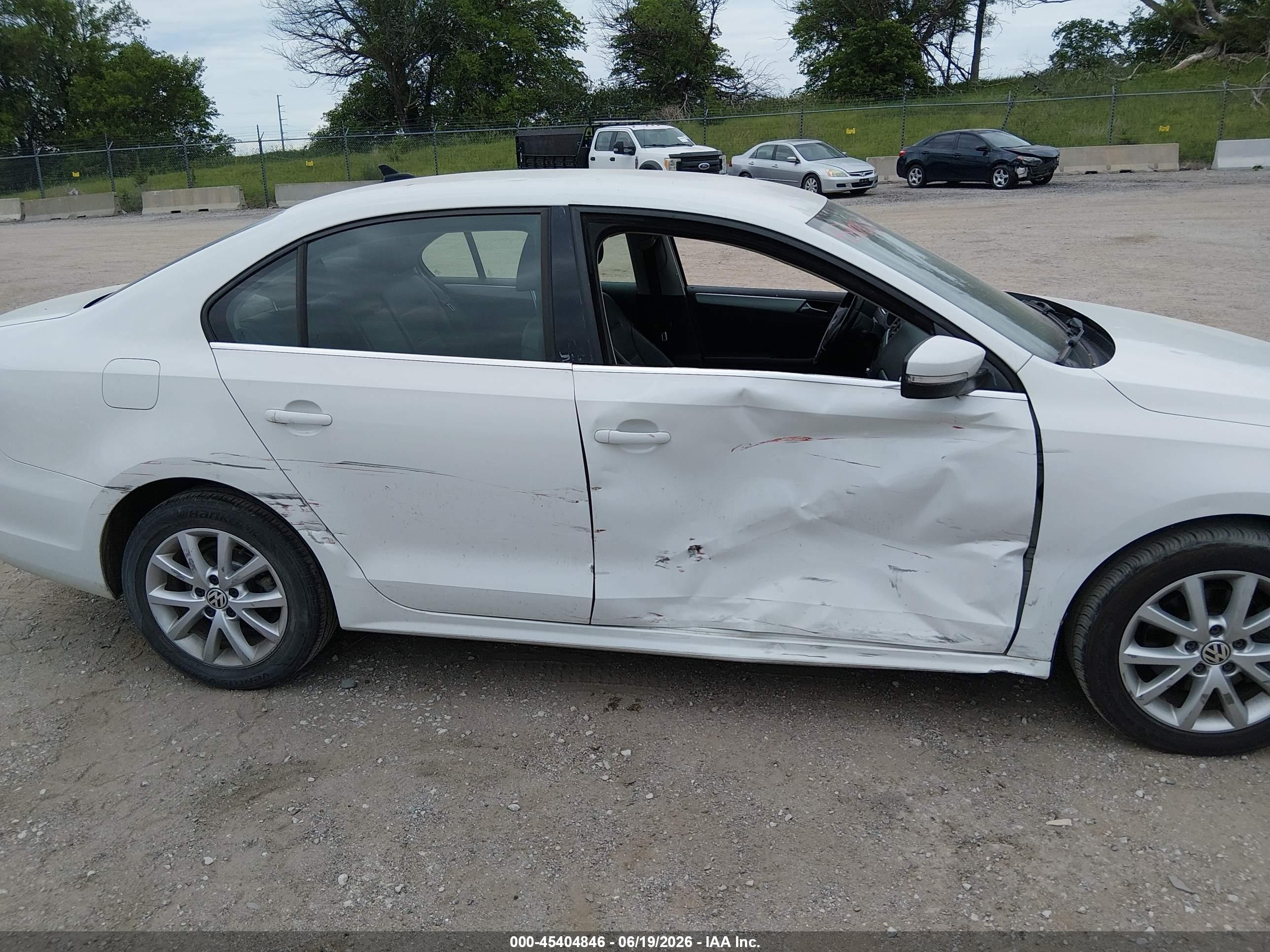 2014 Volkswagen Jetta 1.8t Se White vin: 3VWD17AJ9EM407833