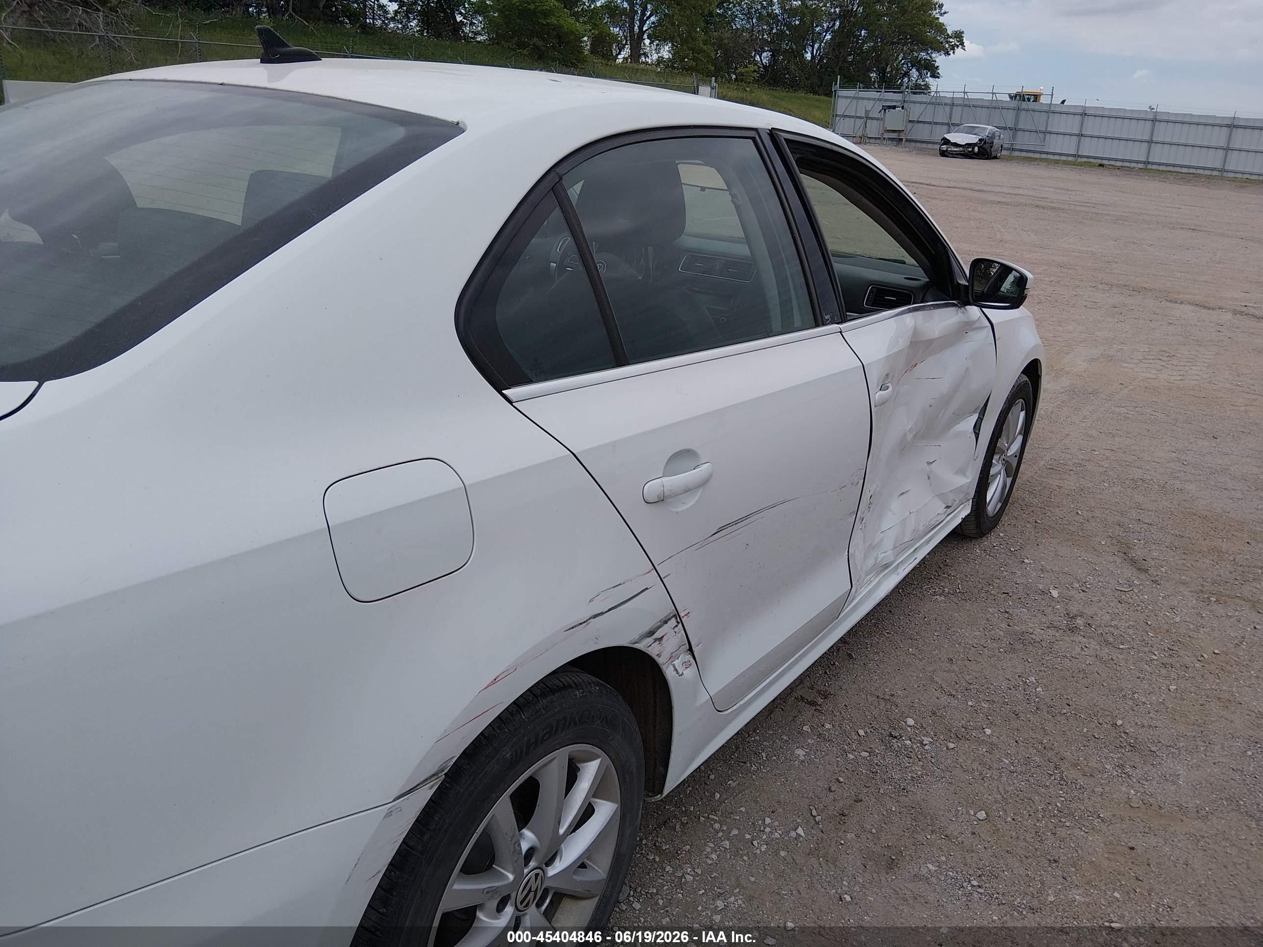 2014 Volkswagen Jetta 1.8t Se White vin: 3VWD17AJ9EM407833