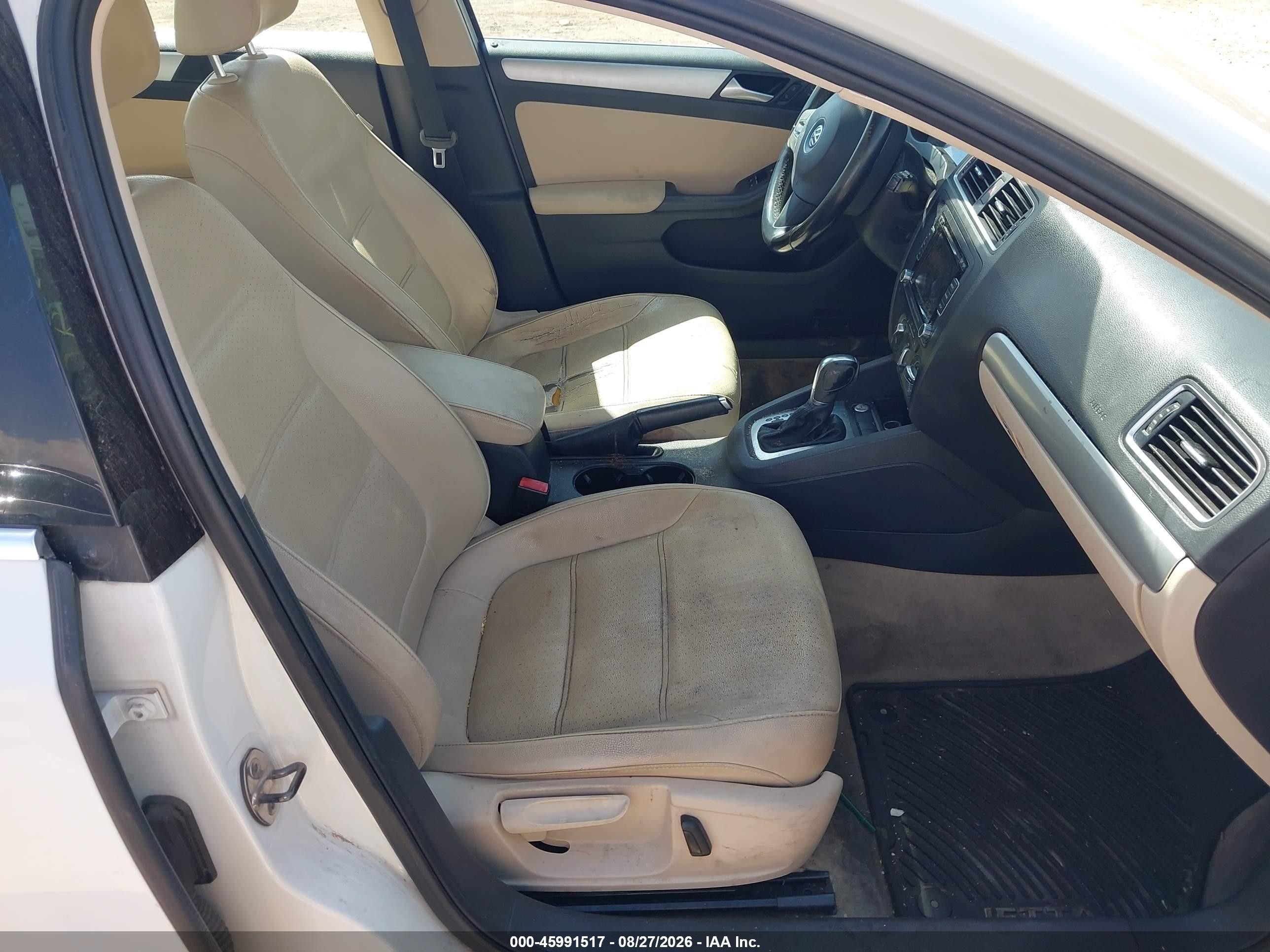 2014 Volkswagen Jetta 1.8t Se White vin: 3VWD17AJ9EM409808