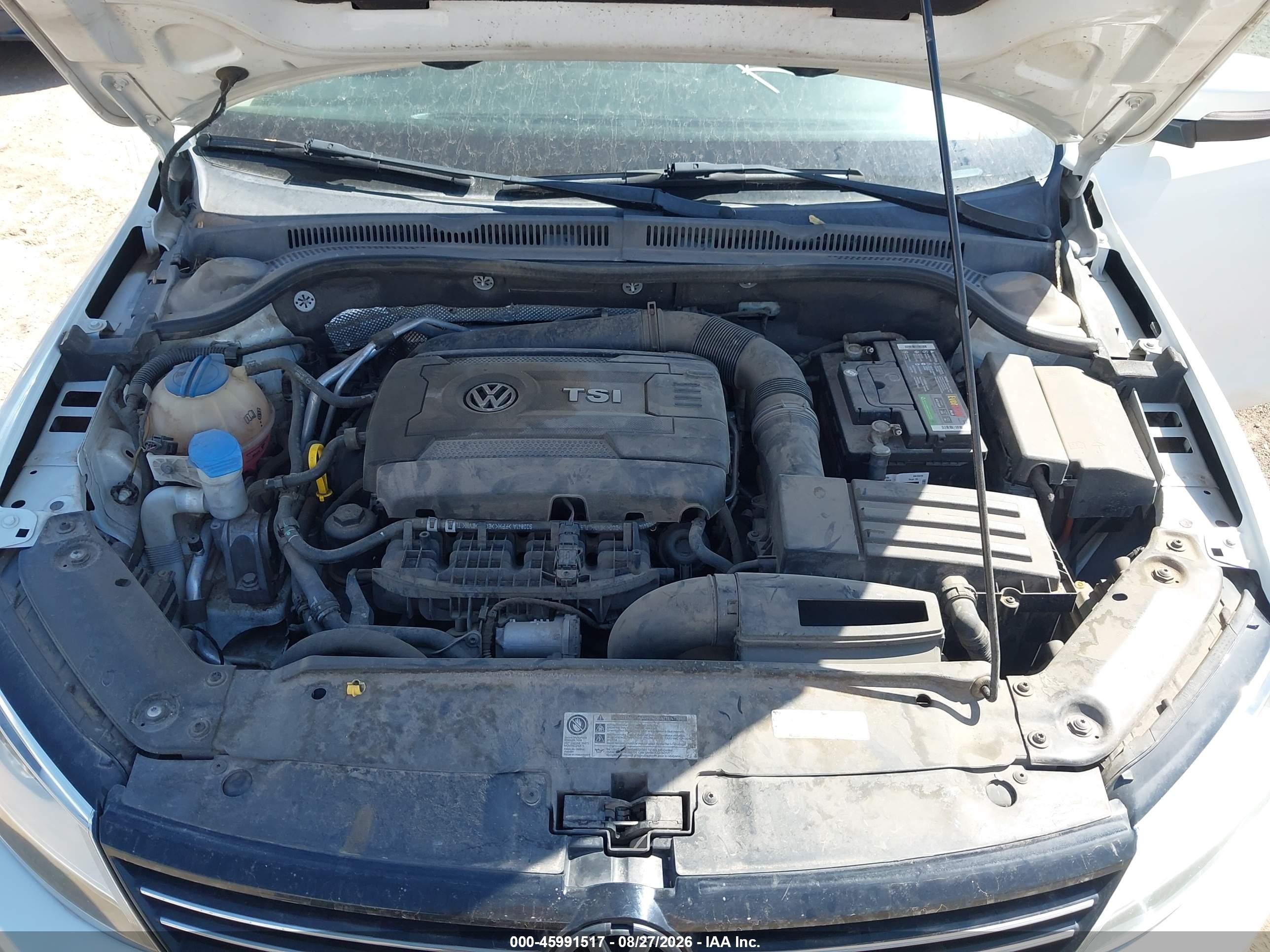2014 Volkswagen Jetta 1.8t Se White vin: 3VWD17AJ9EM409808
