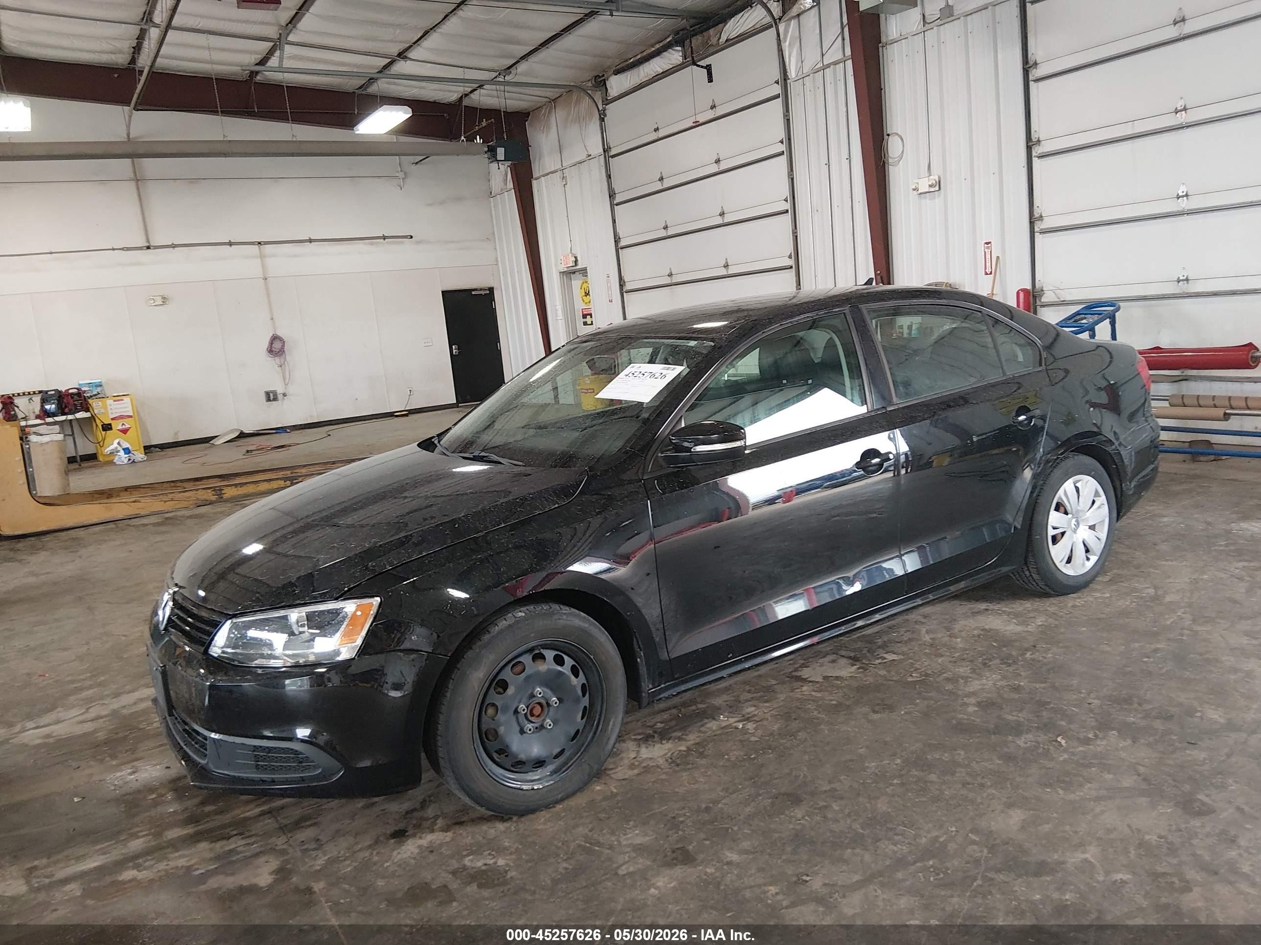 2014 Volkswagen Jetta 1.8t Se Black vin: 3VWD17AJ9EM415866