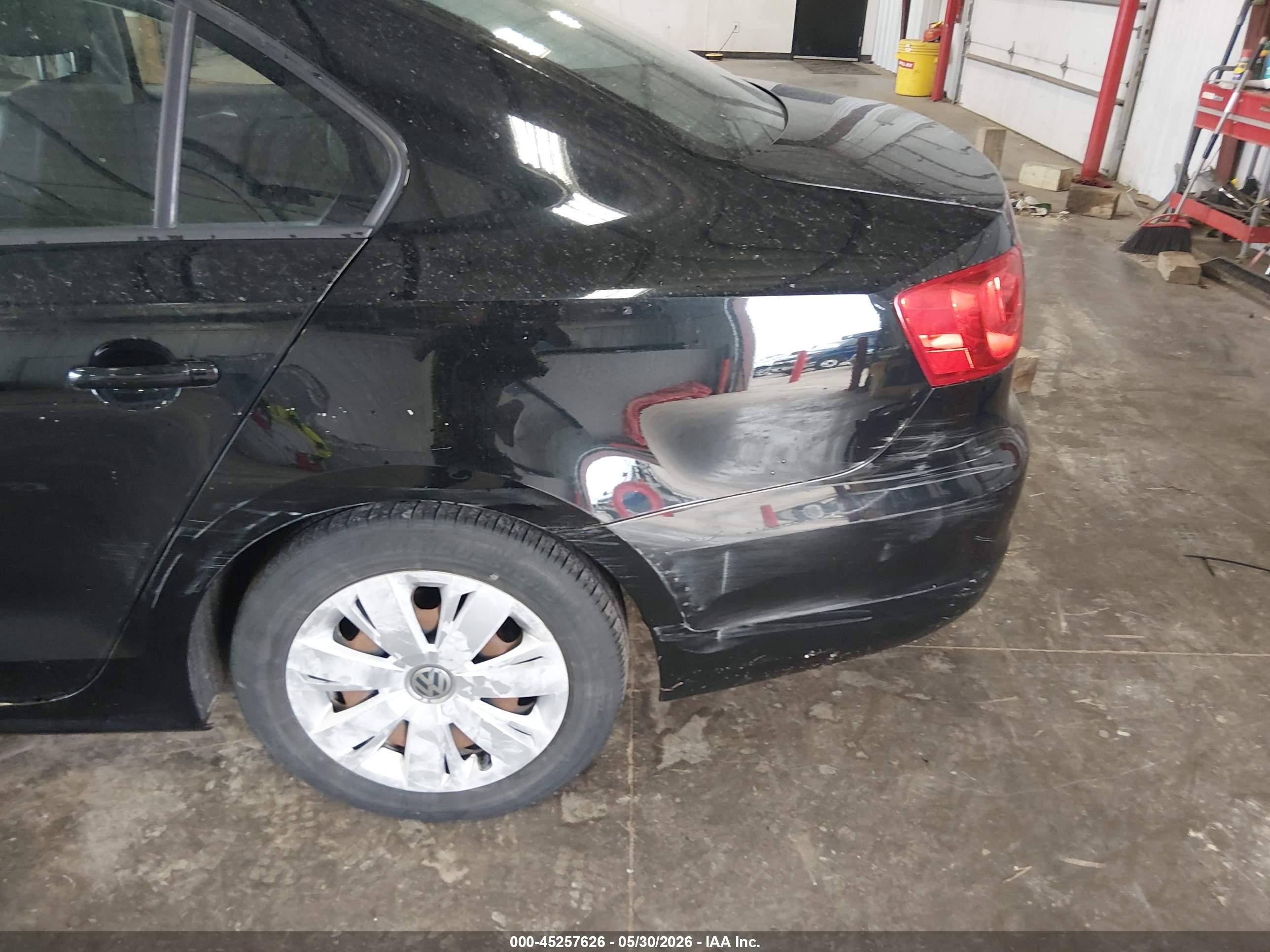 2014 Volkswagen Jetta 1.8t Se Black vin: 3VWD17AJ9EM415866
