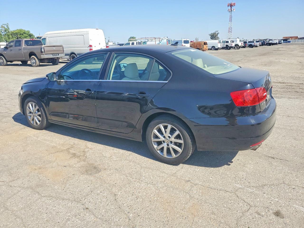 2014 Volkswagen Jetta Se Black vin: 3VWD17AJ9EM423417