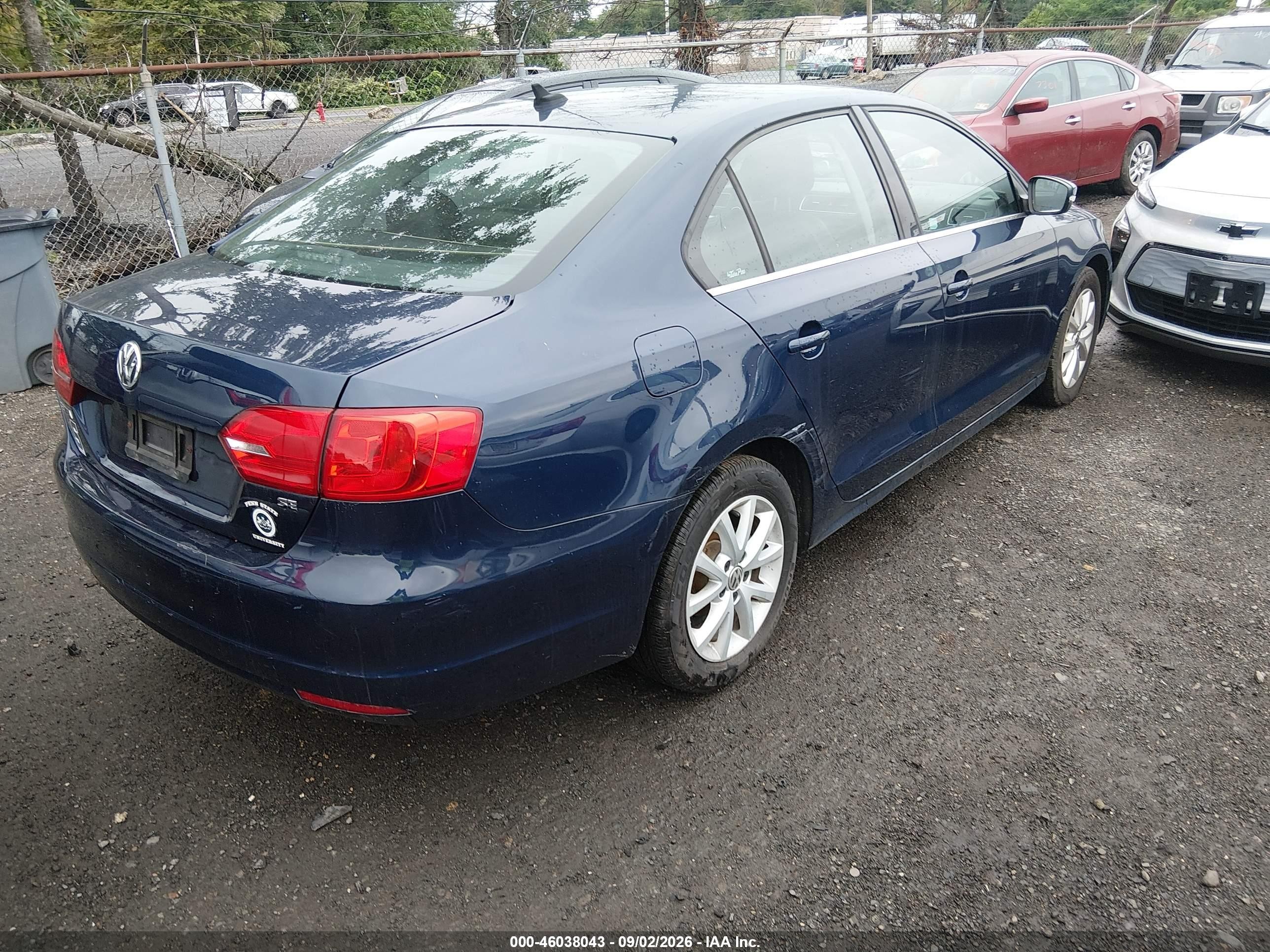 2014 Volkswagen Jetta 1.8t Se White vin: 3VWD17AJ9EM427368