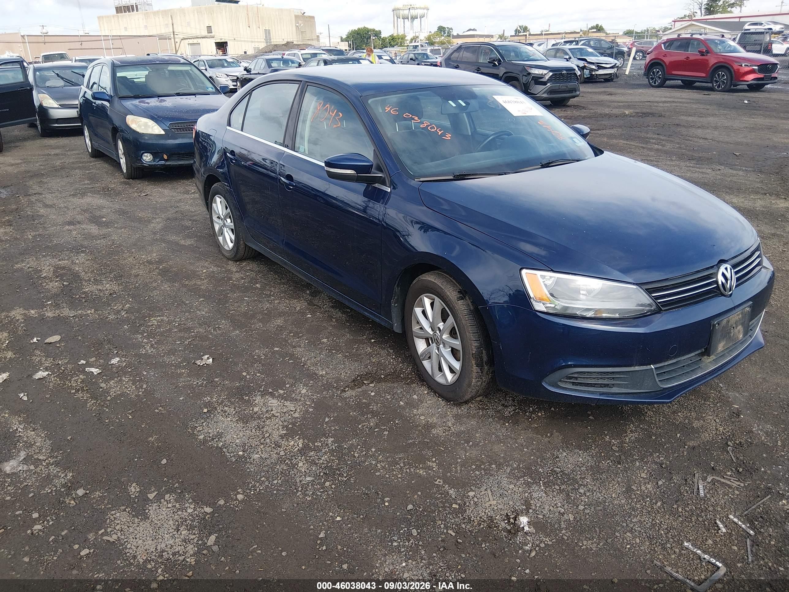 2014 Volkswagen Jetta 1.8t Se White vin: 3VWD17AJ9EM427368