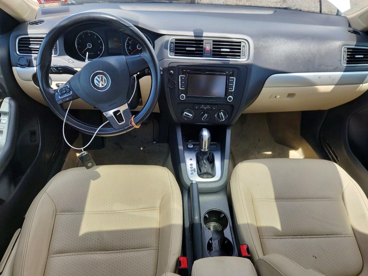 2014 Volkswagen Jetta Se White vin: 3VWD17AJ9EM442856