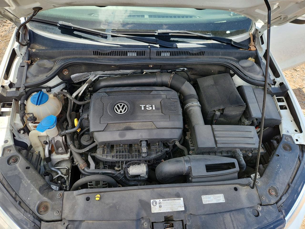 2014 Volkswagen Jetta Se White vin: 3VWD17AJ9EM442856