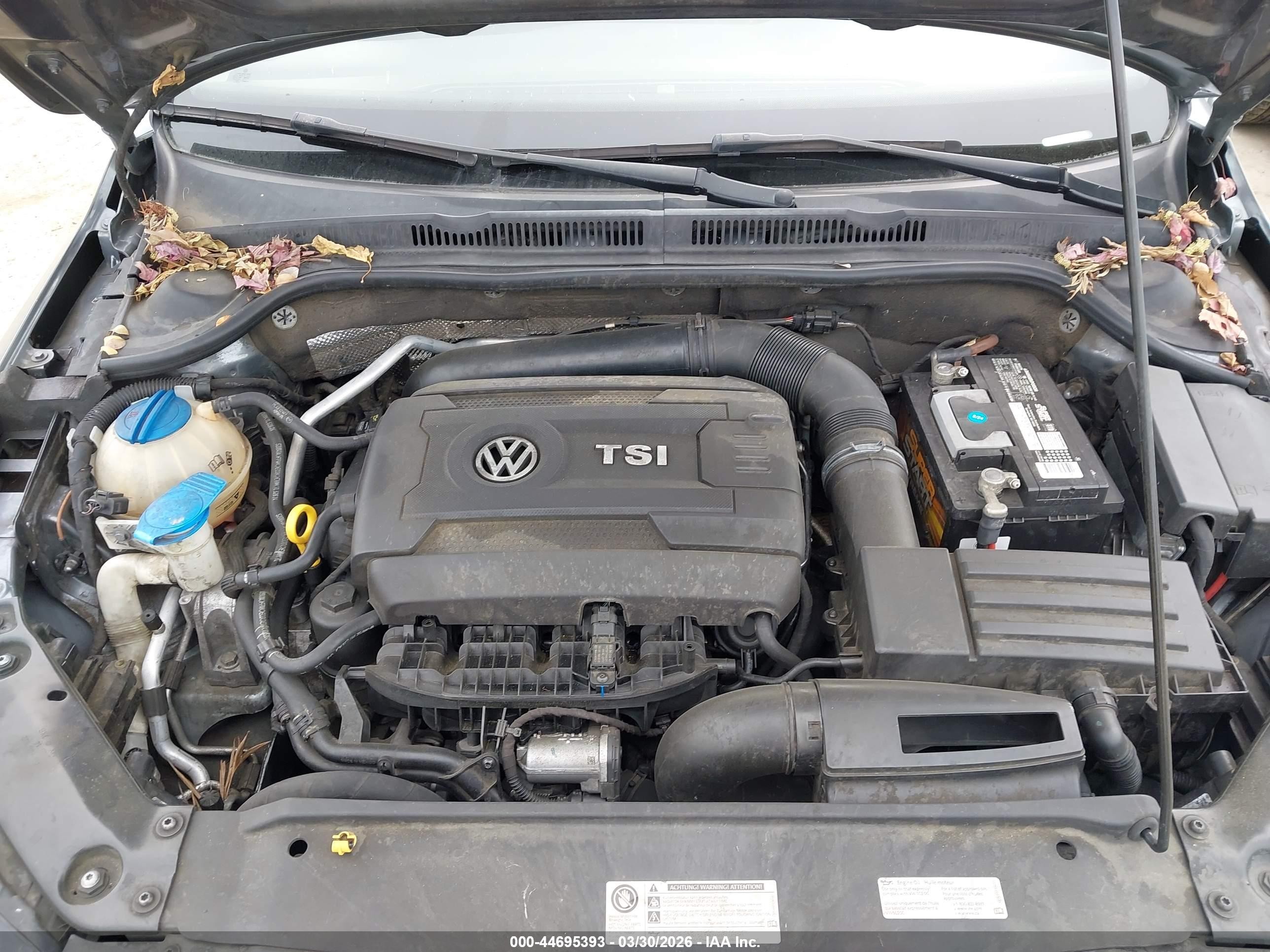 2015 Volkswagen Jetta 1.8t Se Gray vin: 3VWD17AJ9FM214373