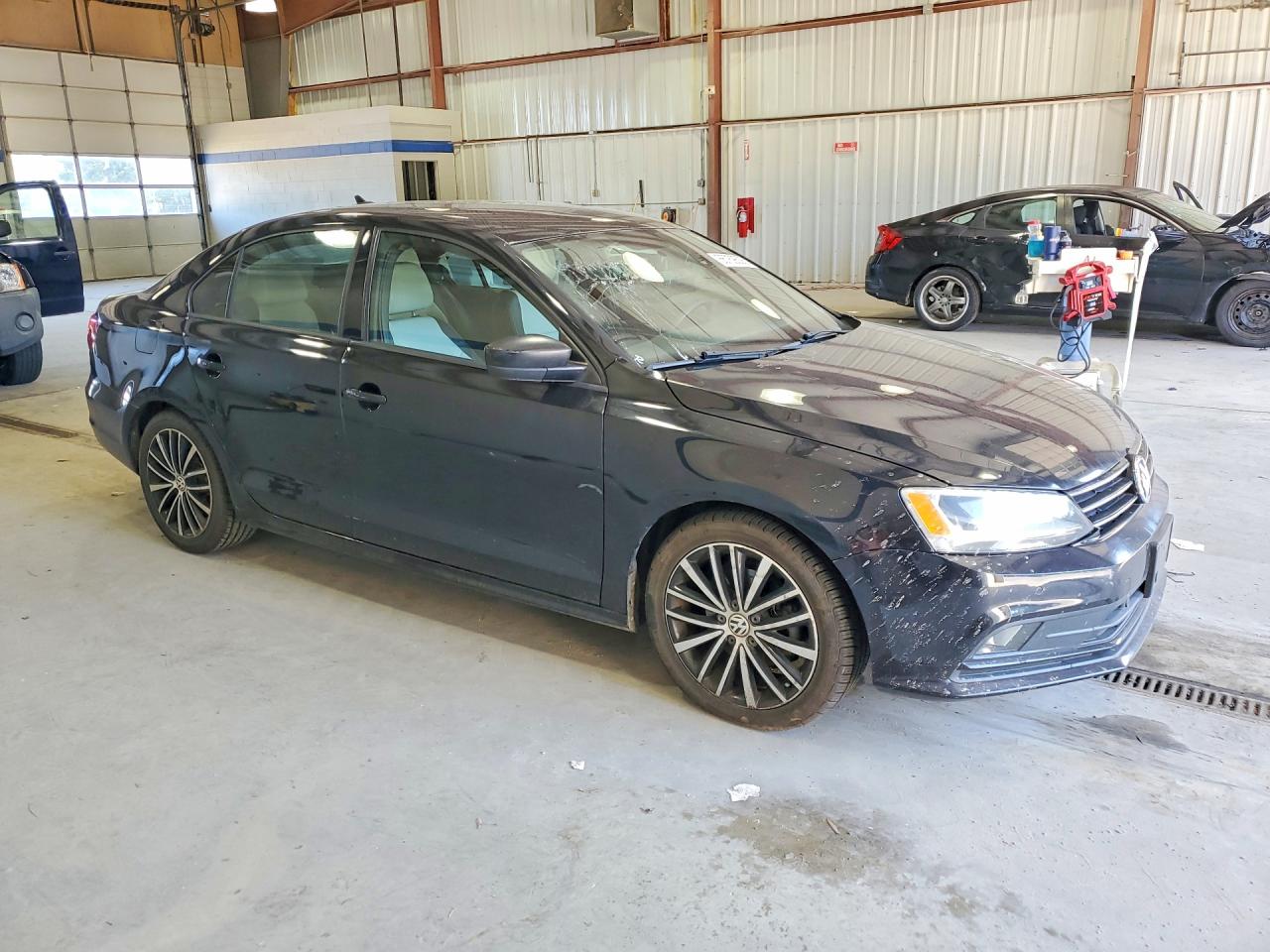 2015 Volkswagen Jetta Se Black vin: 3VWD17AJ9FM221131