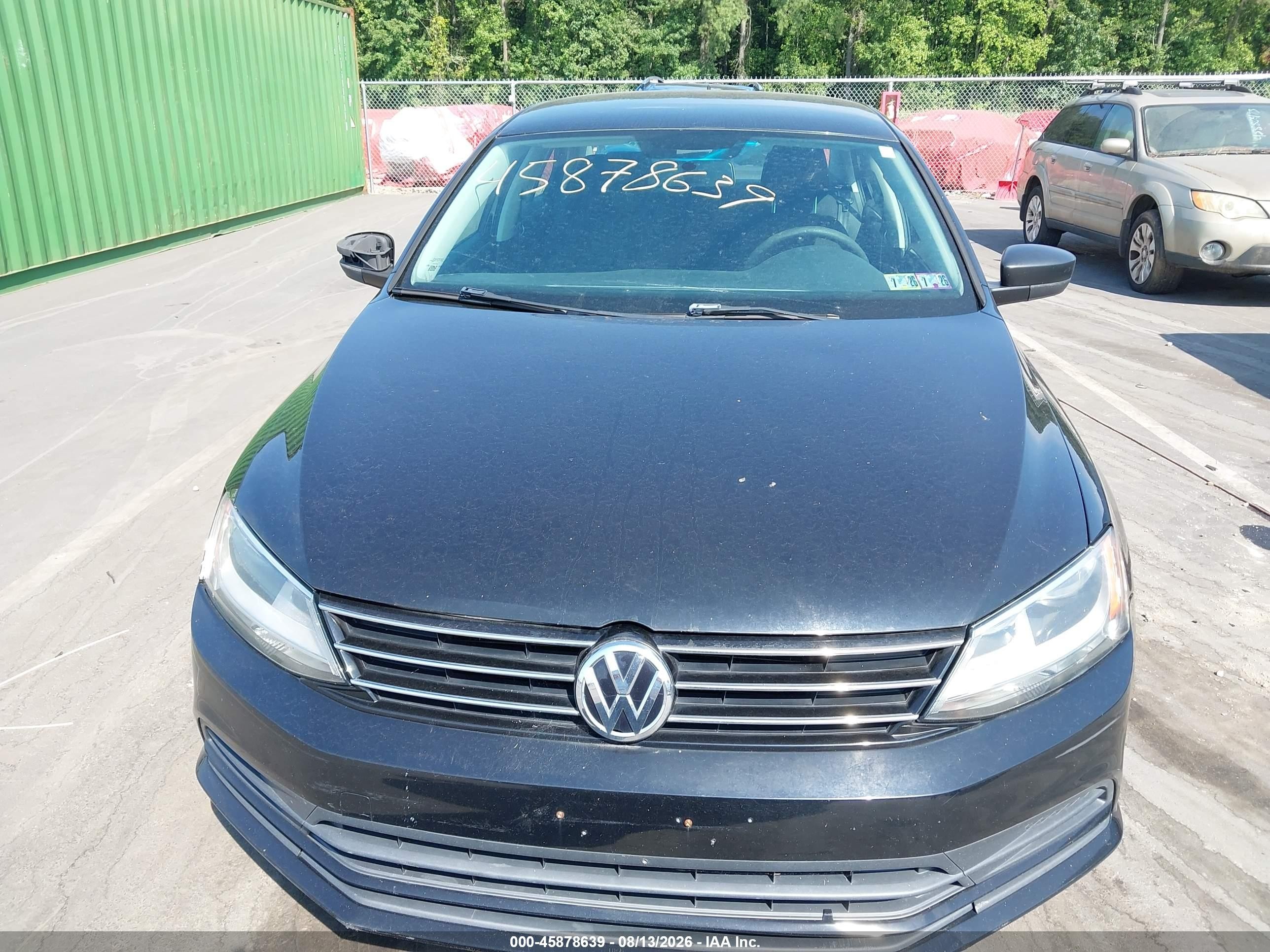 2015 Volkswagen Jetta 1.8t Se Black vin: 3VWD17AJ9FM228449