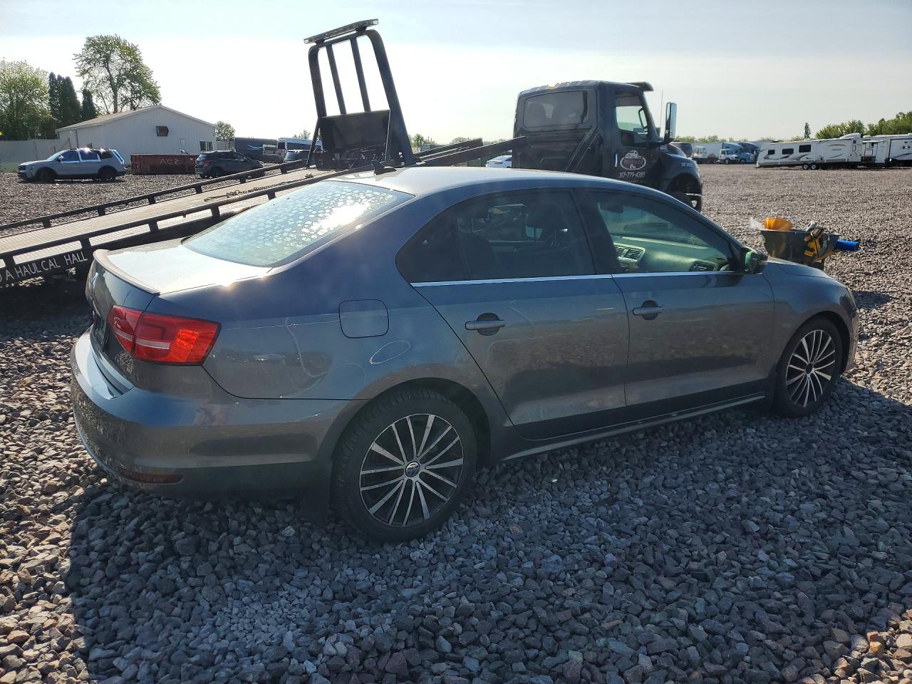 2015 Volkswagen Jetta Se Gray vin: 3VWD17AJ9FM250953