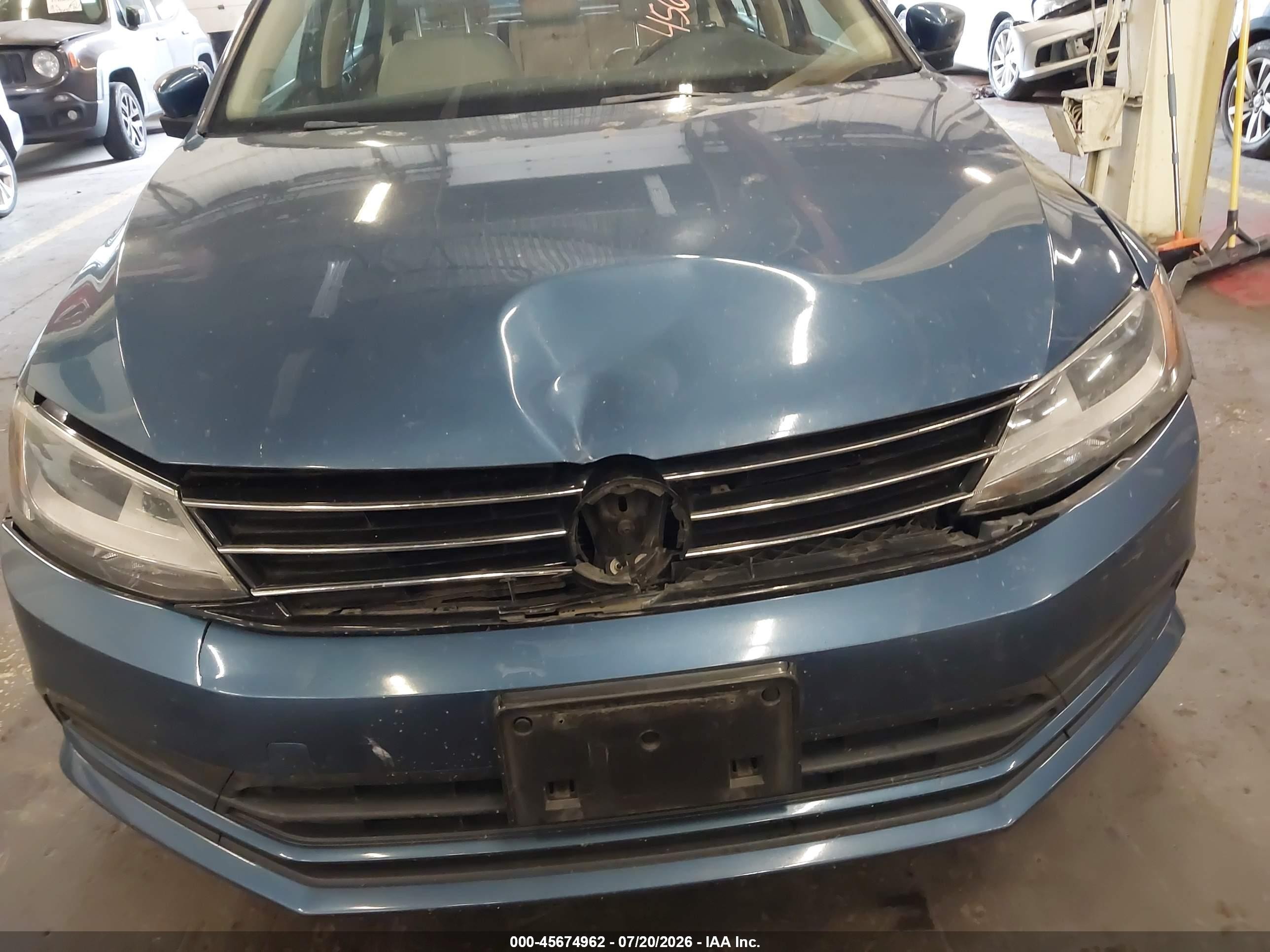 2015 Volkswagen Jetta 1.8t Se Синий vin: 3VWD17AJ9FM254114