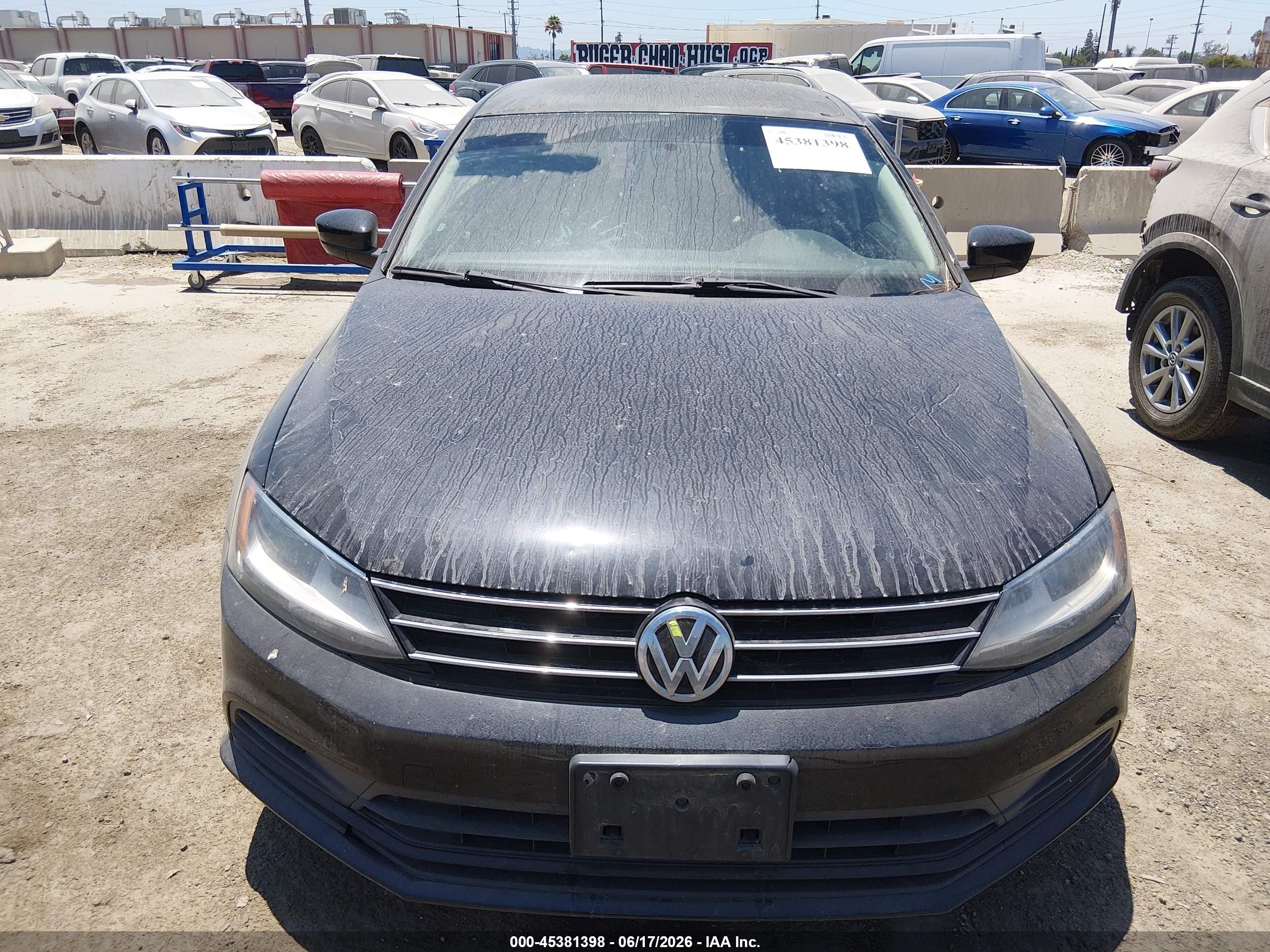 2015 Volkswagen Jetta 1.8t Se Black vin: 3VWD17AJ9FM259409