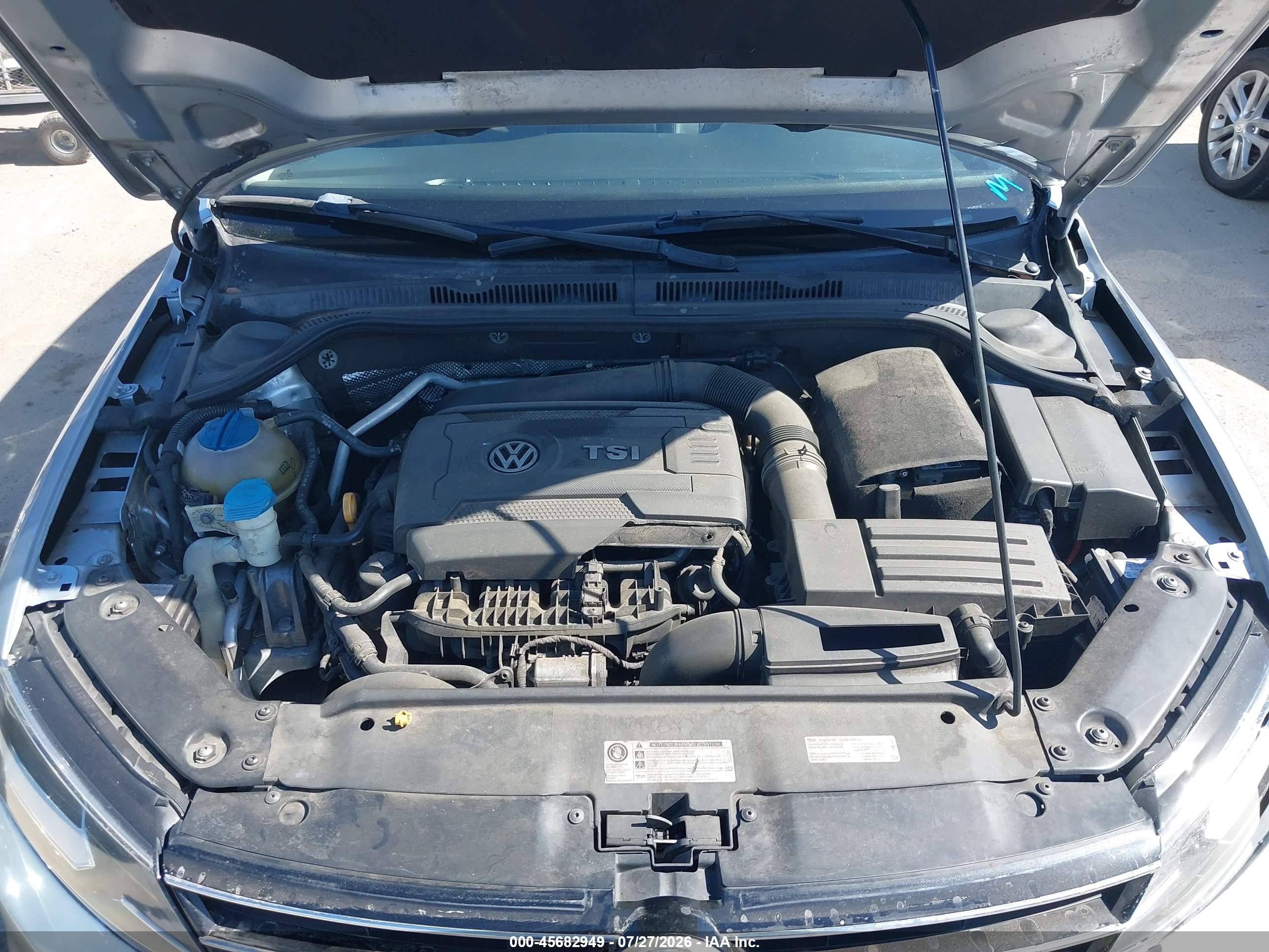 2015 Volkswagen Jetta 1.8t Se Silver vin: 3VWD17AJ9FM264559