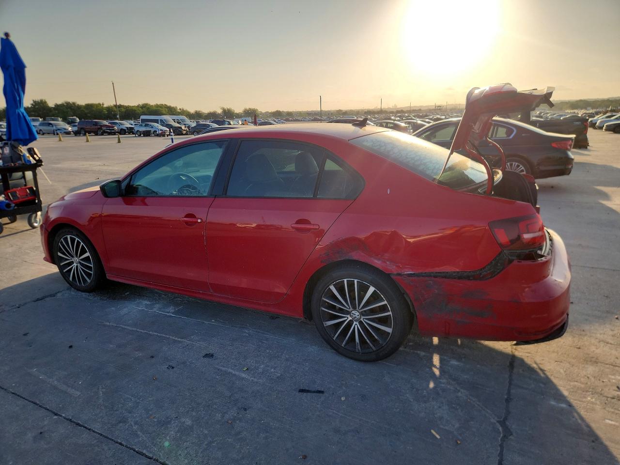 2016 Volkswagen Jetta Sport Красный vin: 3VWD17AJ9GM324907