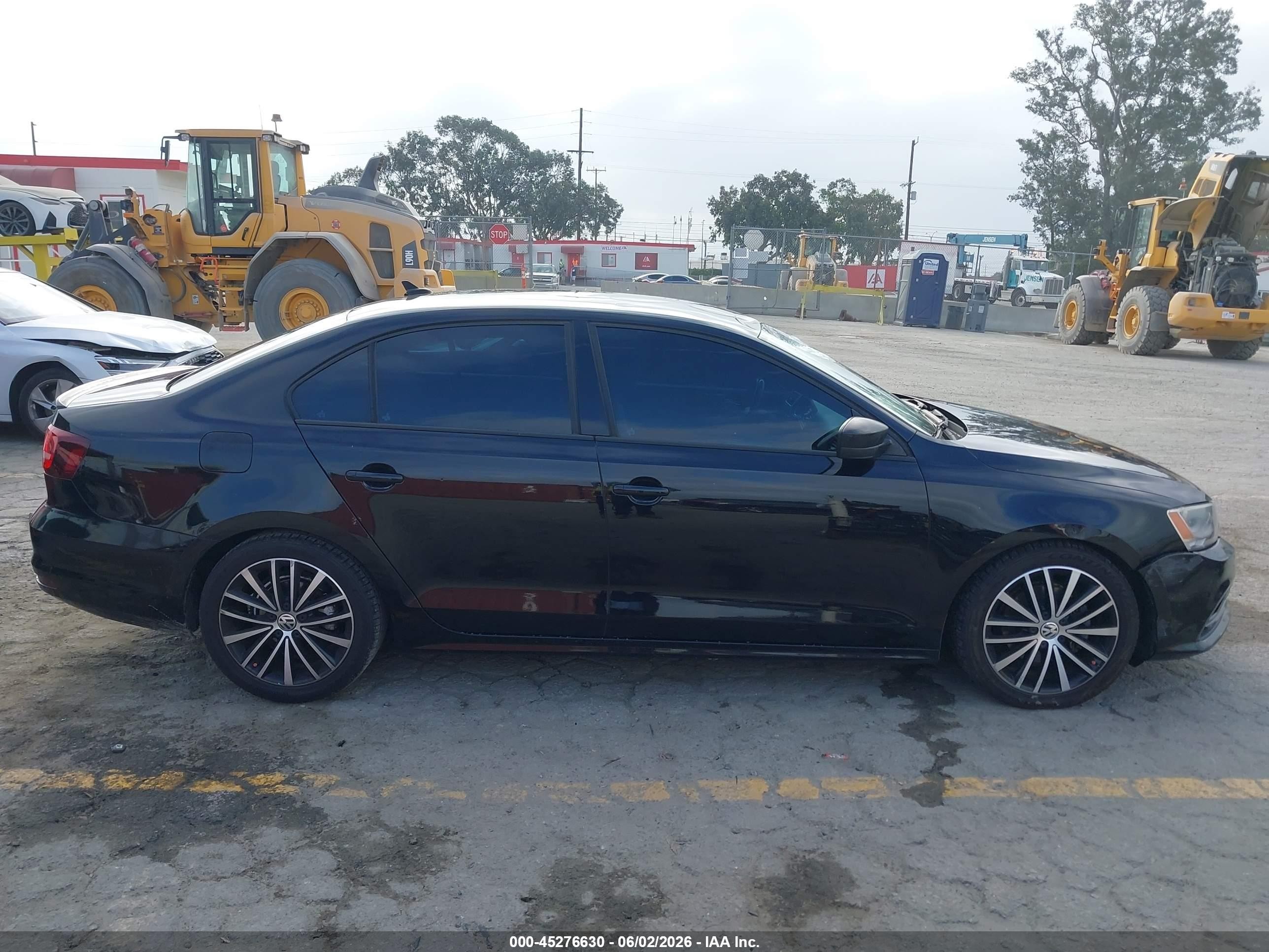2016 Volkswagen Jetta 1.8t Sport Black vin: 3VWD17AJ9GM337561