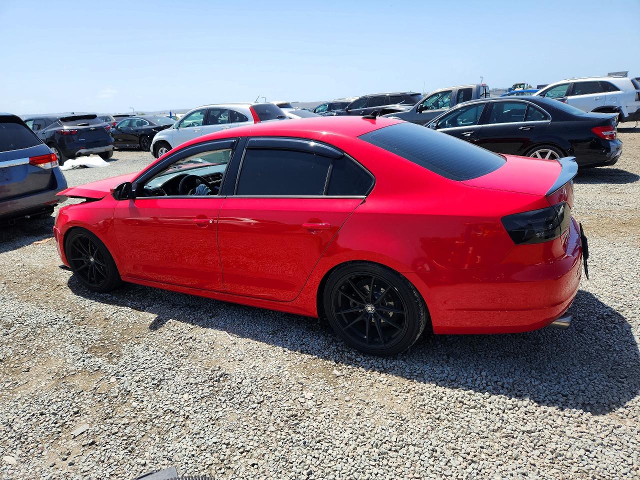 2014 Volkswagen Jetta Se Red vin: 3VWD17AJXEM283491