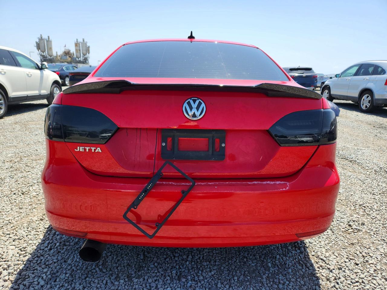 2014 Volkswagen Jetta Se Red vin: 3VWD17AJXEM283491