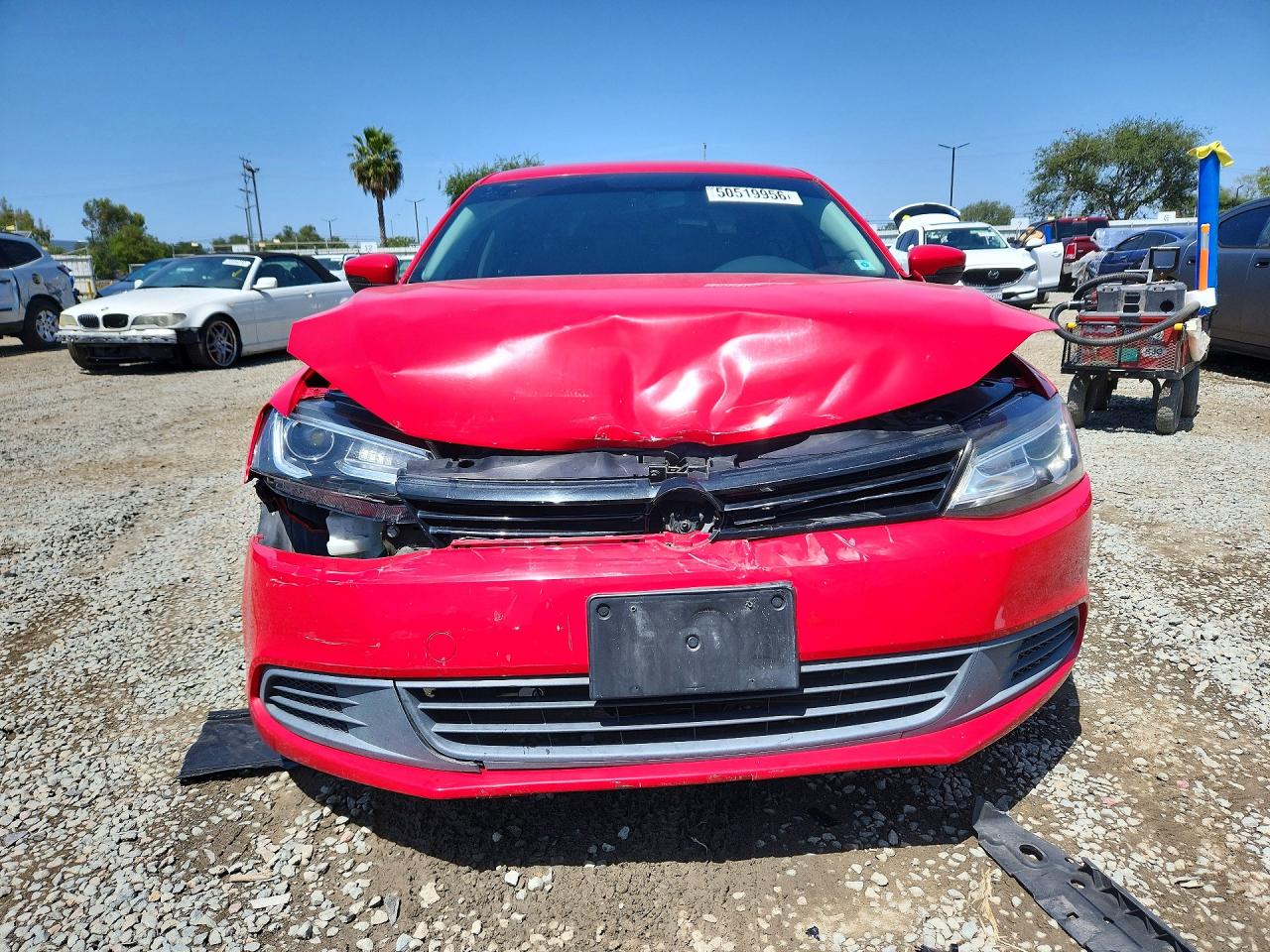 2014 Volkswagen Jetta Se Red vin: 3VWD17AJXEM283491