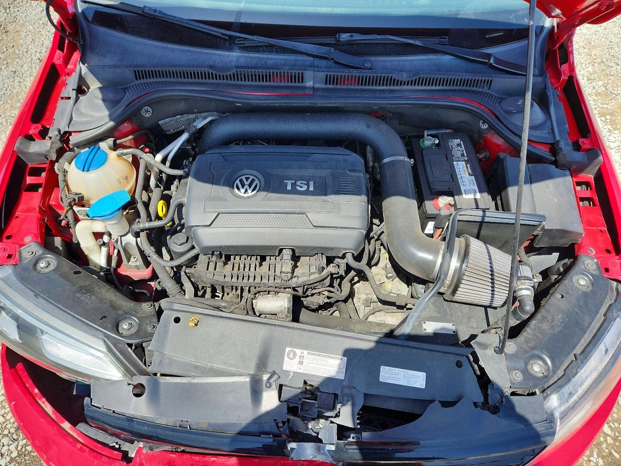 2014 Volkswagen Jetta Se Red vin: 3VWD17AJXEM283491