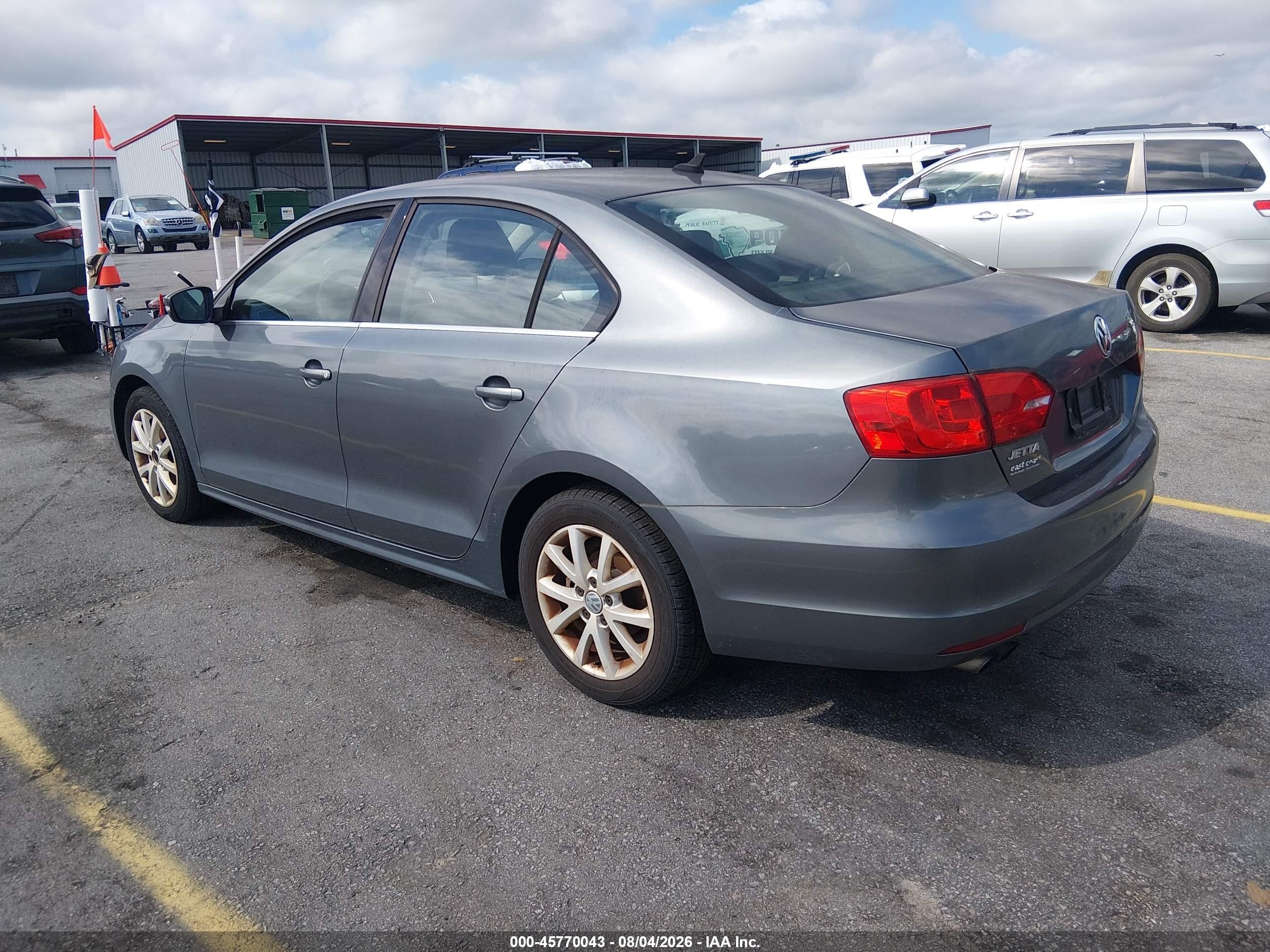 2014 Volkswagen Jetta 1.8t Se Gray vin: 3VWD17AJXEM293597