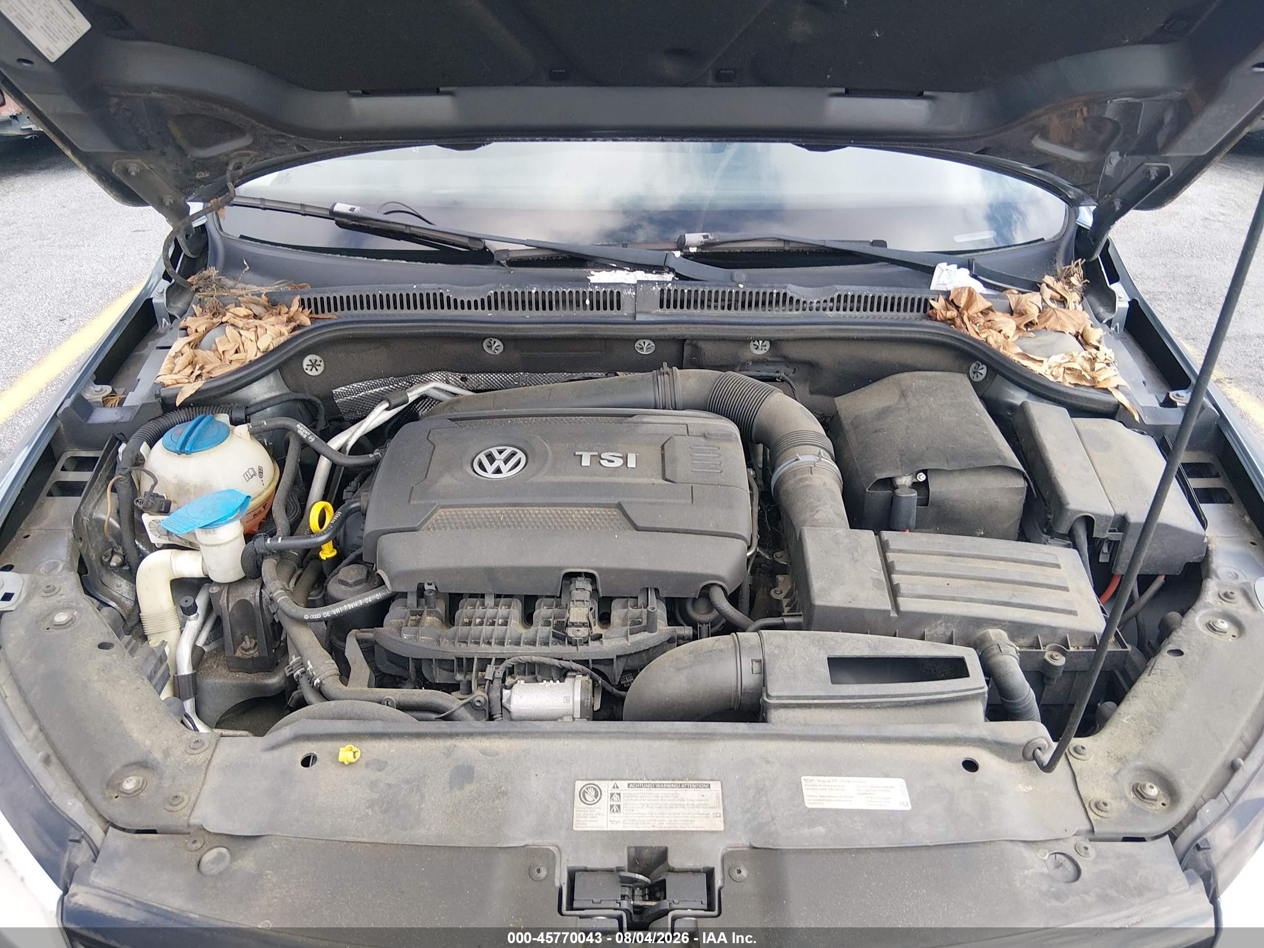 2014 Volkswagen Jetta 1.8t Se Gray vin: 3VWD17AJXEM293597
