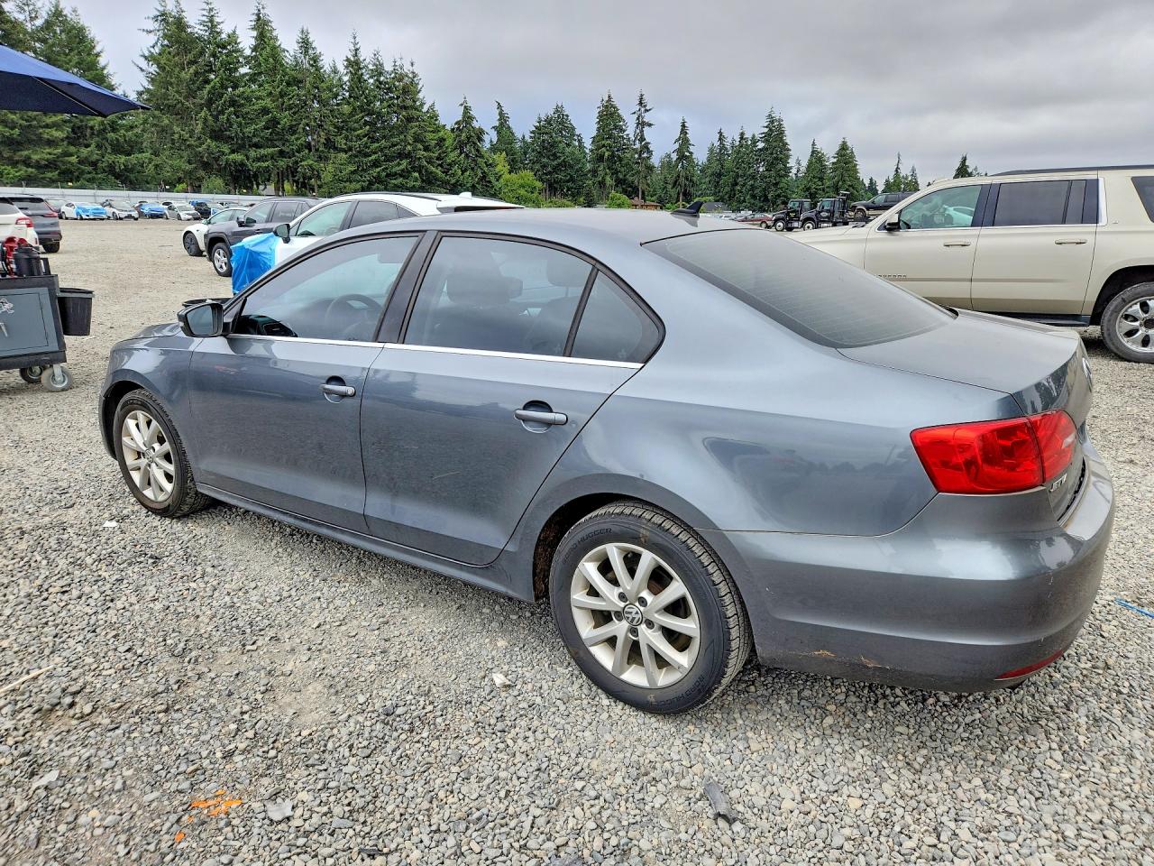 2014 Volkswagen Jetta Se Gray vin: 3VWD17AJXEM321768