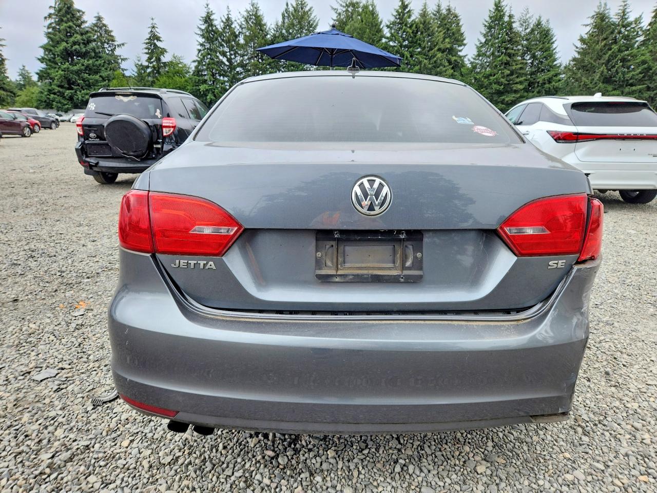 2014 Volkswagen Jetta Se Gray vin: 3VWD17AJXEM321768
