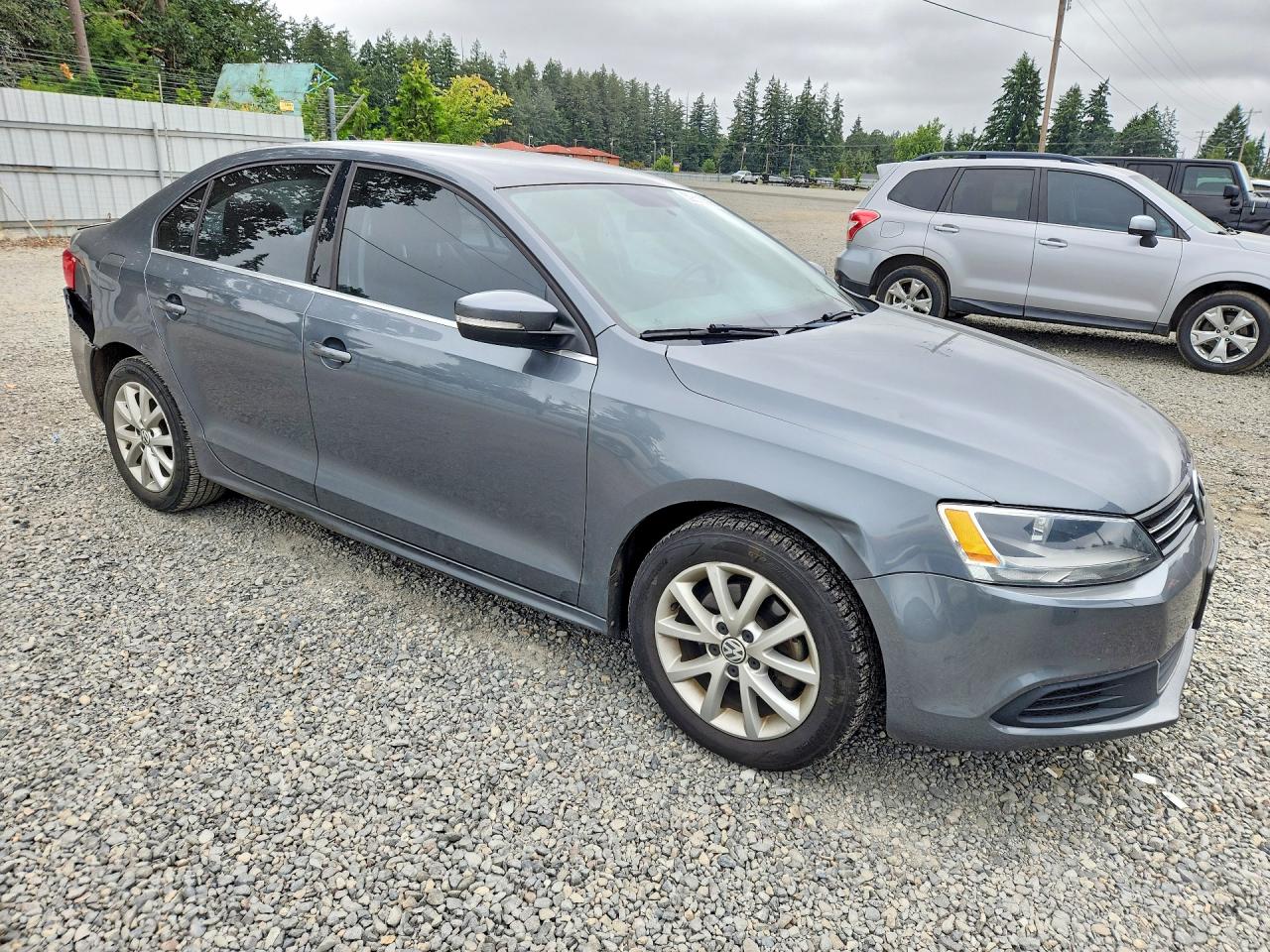 2014 Volkswagen Jetta Se Gray vin: 3VWD17AJXEM321768