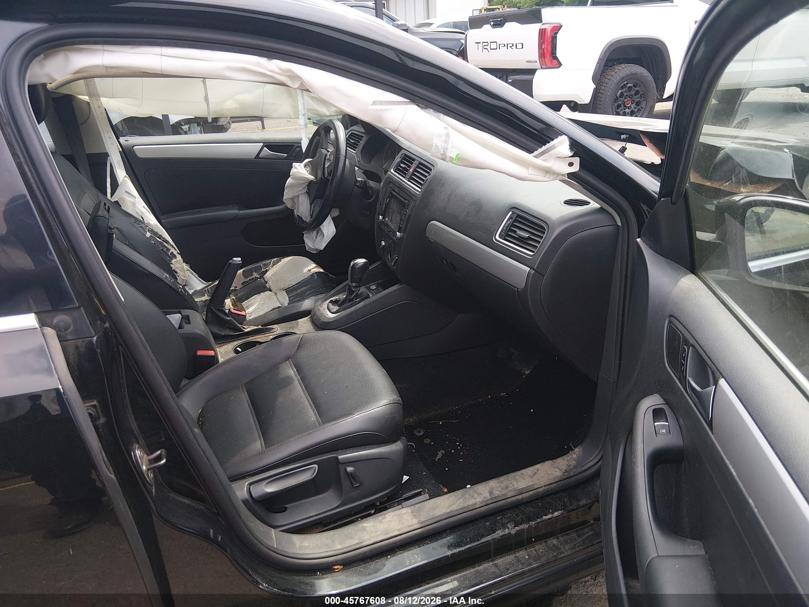2014 Volkswagen Jetta 1.8t Se Black vin: 3VWD17AJXEM353135