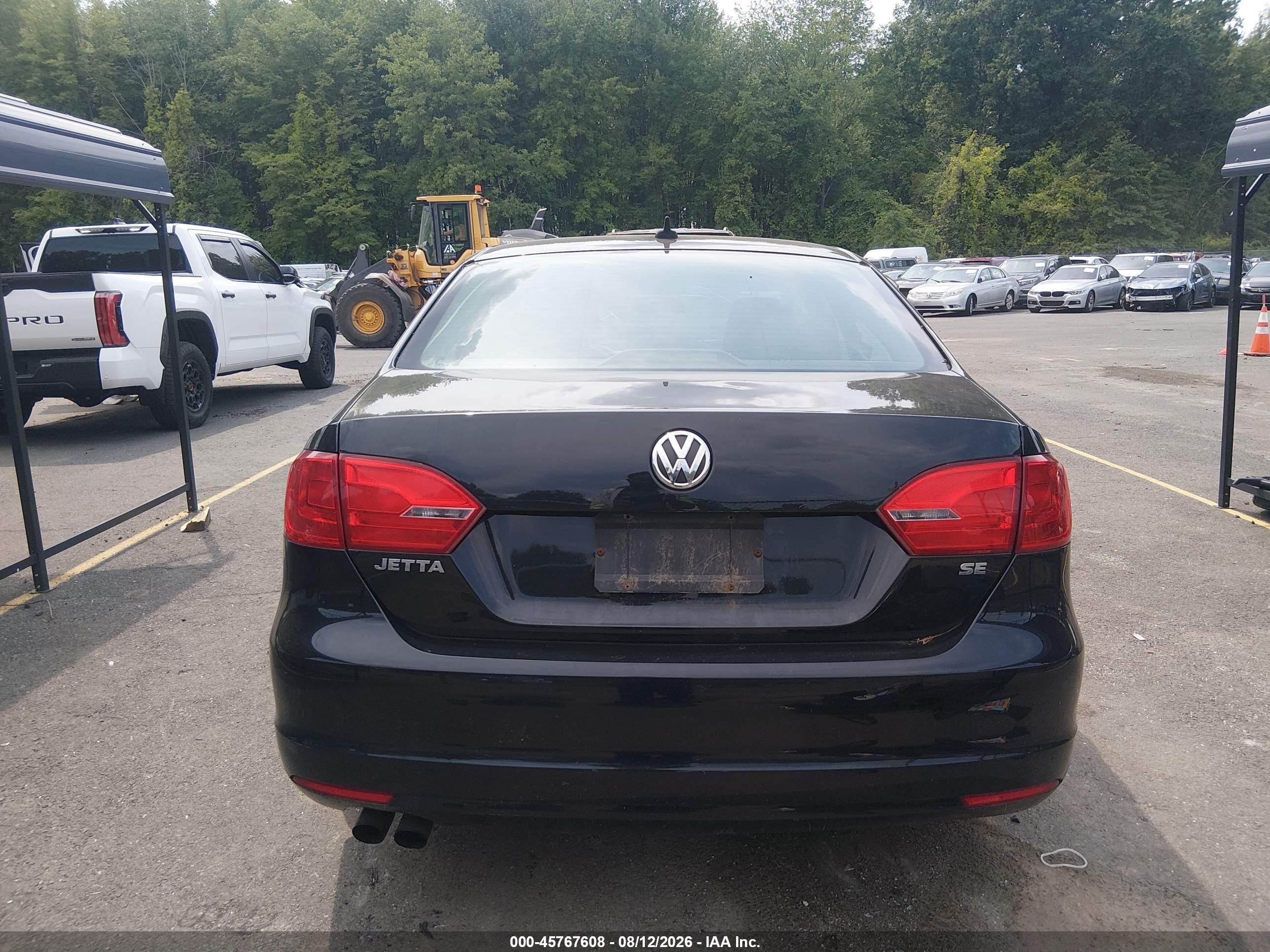 2014 Volkswagen Jetta 1.8t Se Black vin: 3VWD17AJXEM353135