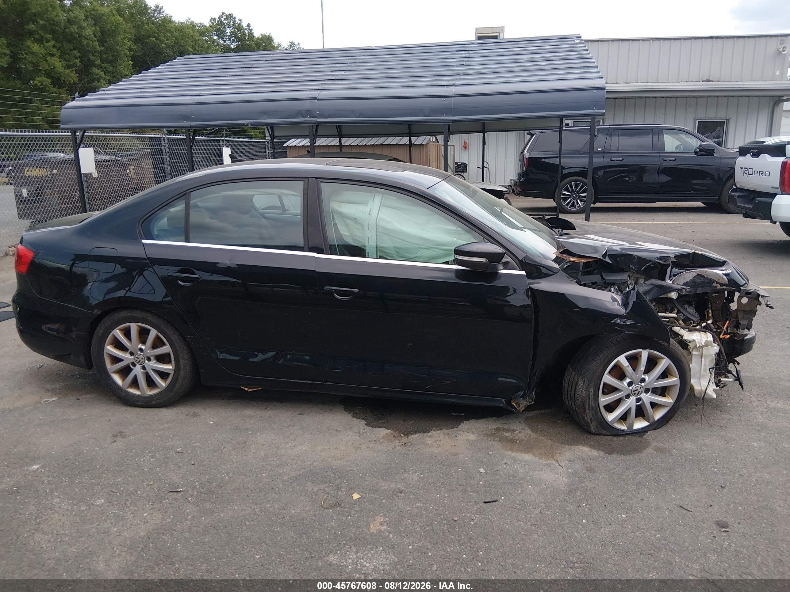 2014 Volkswagen Jetta 1.8t Se Black vin: 3VWD17AJXEM353135