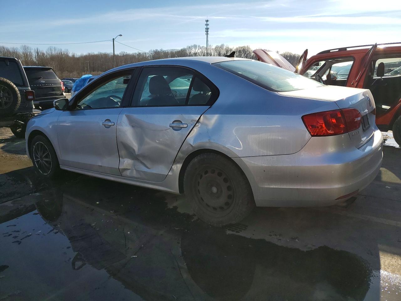 2014 Volkswagen Jetta Se Серебряный vin: 3VWD17AJXEM364216