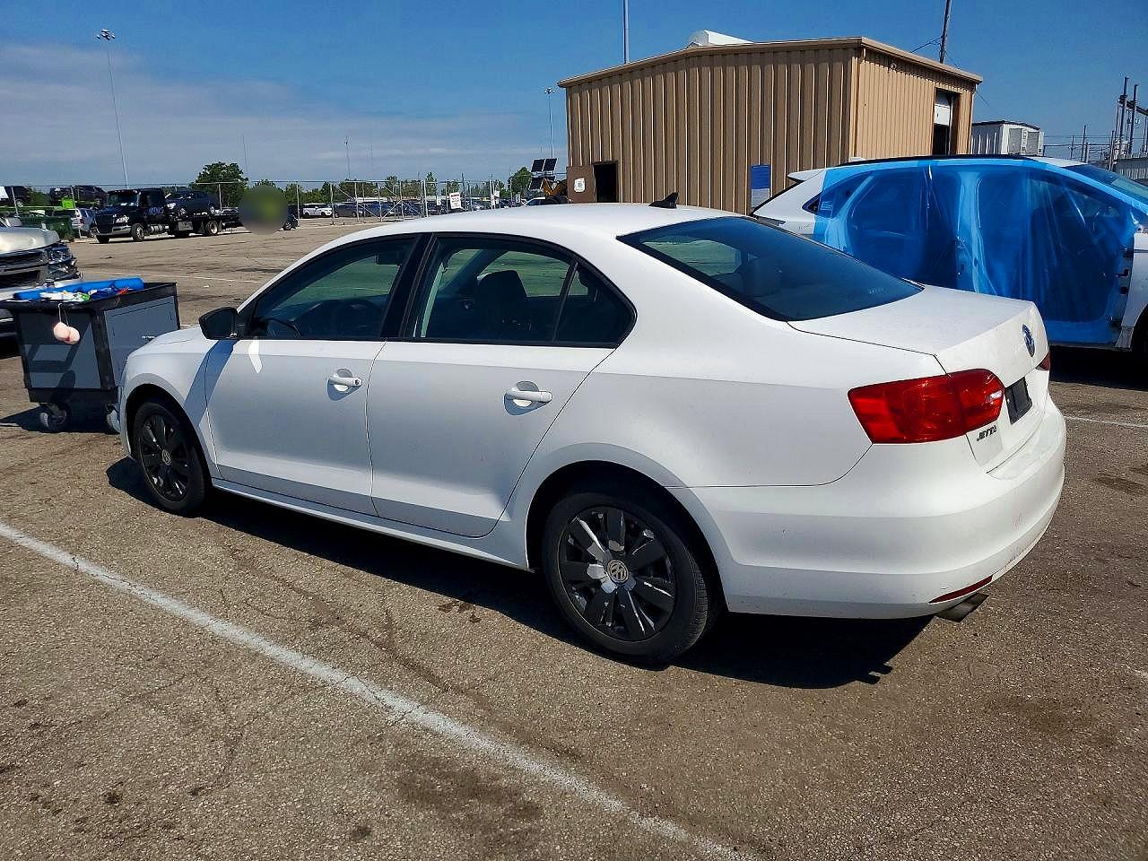 2014 Volkswagen Jetta Se White vin: 3VWD17AJXEM364958